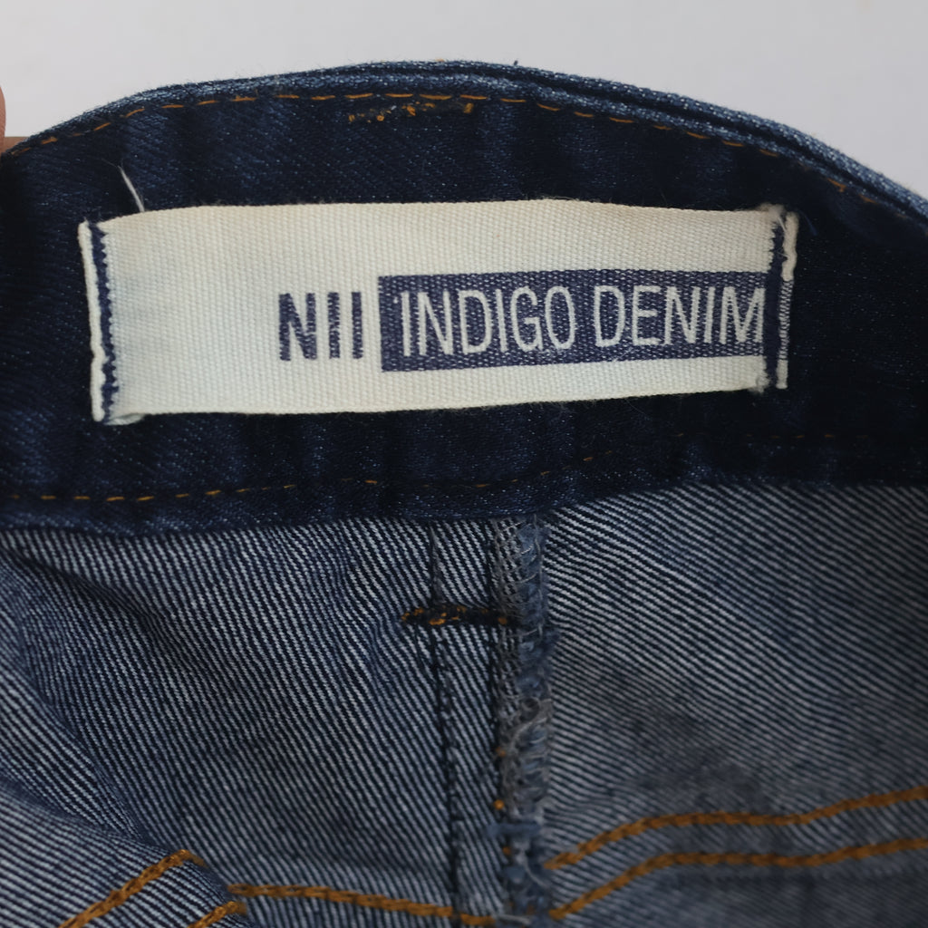 Thrifted Men's NII Indigo Denim Dark Blue Trousers Waist: 38/ J1095