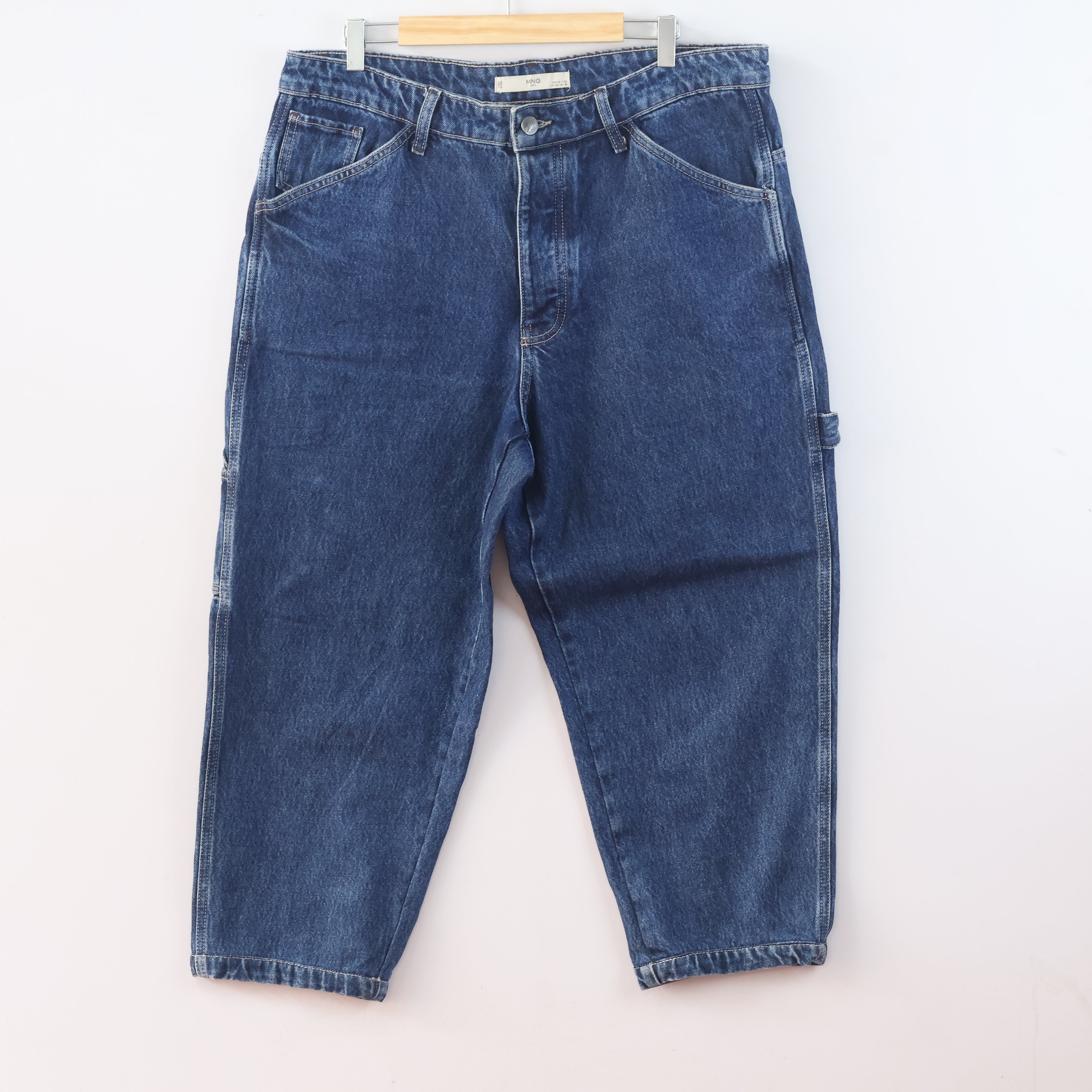 Thrifted Men's Mango Casual Dark Wash Denim Waist: 36/ J1096