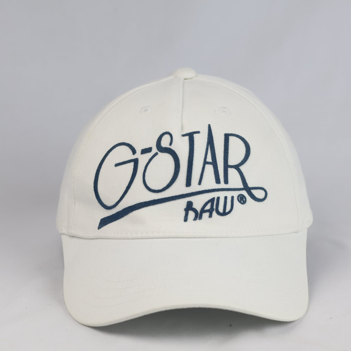 Thrifted Classic White G-Star RAW Logo Cap - Adjustable Winter-Ready Fit 57-59cm |10997