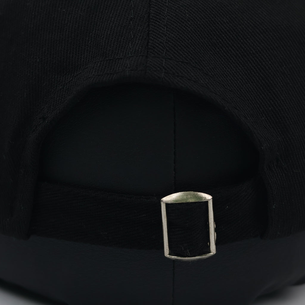 Vintage Black "CHALLENGE" Minimalist Baseball Cap - 54-56cm