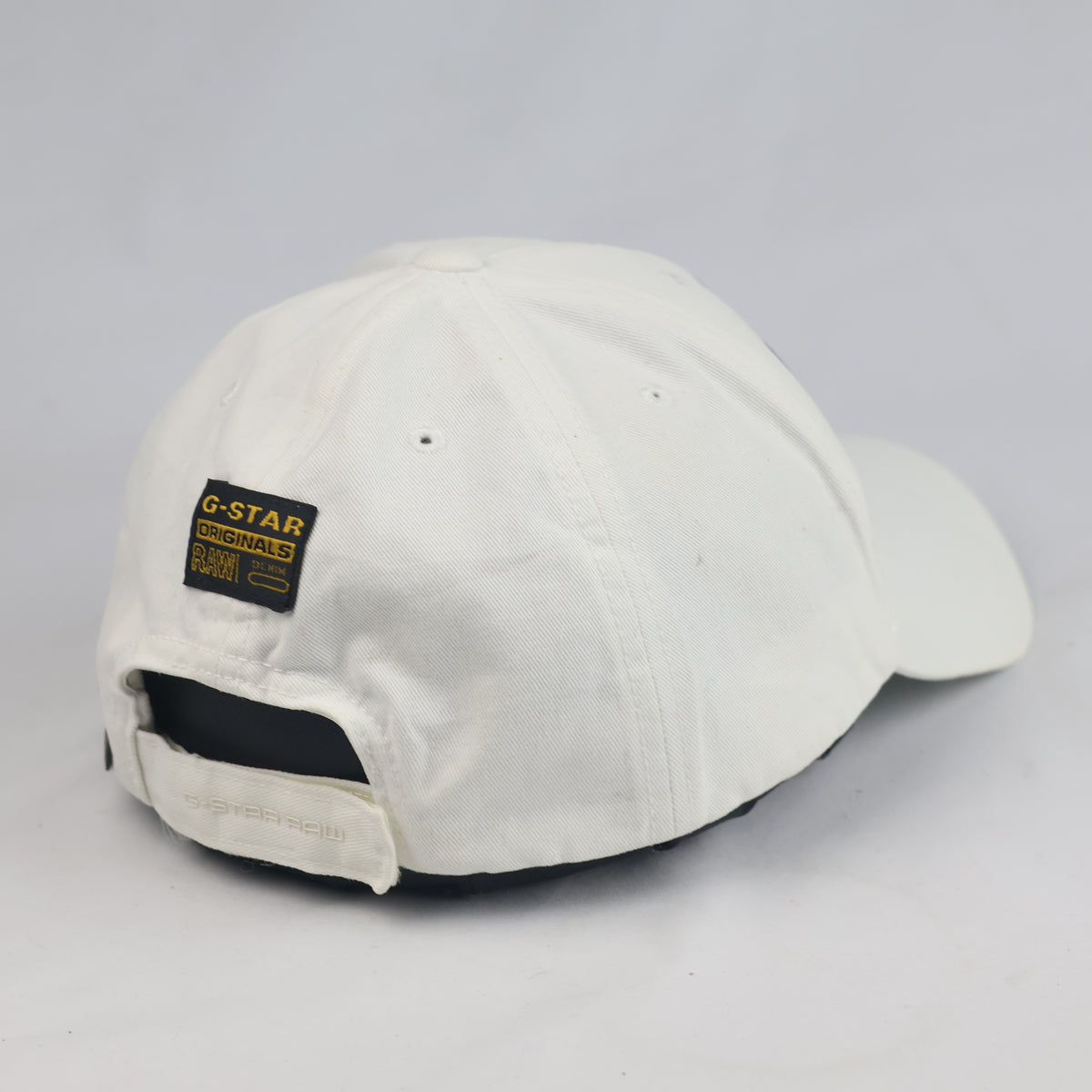 Thrifted Classic White G-Star RAW Logo Cap - Adjustable Winter-Ready Fit 57-59cm |10997