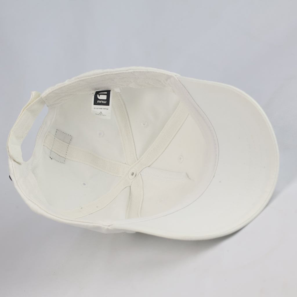 Thrifted Classic White G-Star RAW Logo Cap - Adjustable Winter-Ready Fit 57-59cm |10997