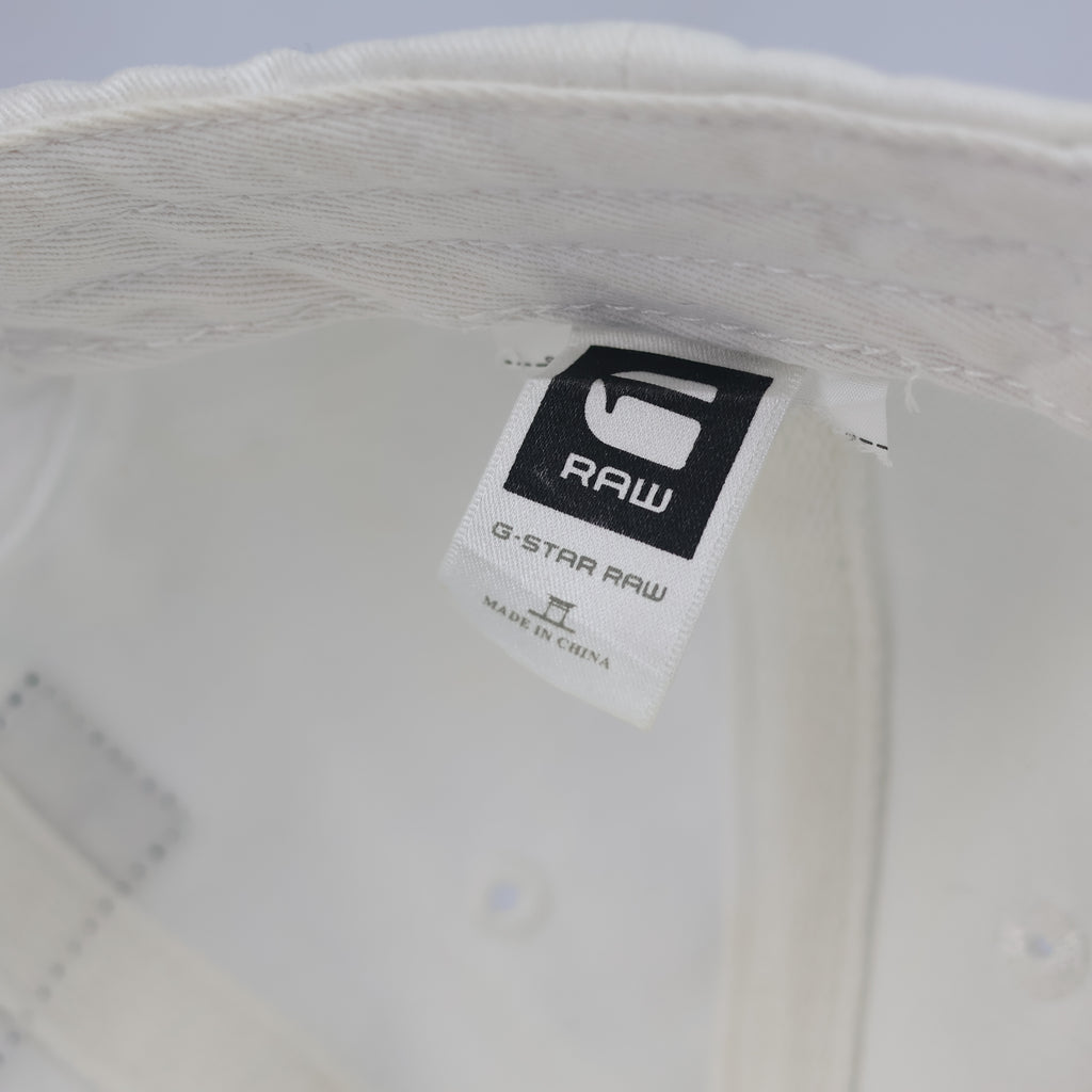 Thrifted Classic White G-Star RAW Logo Cap - Adjustable Winter-Ready Fit 57-59cm |10997