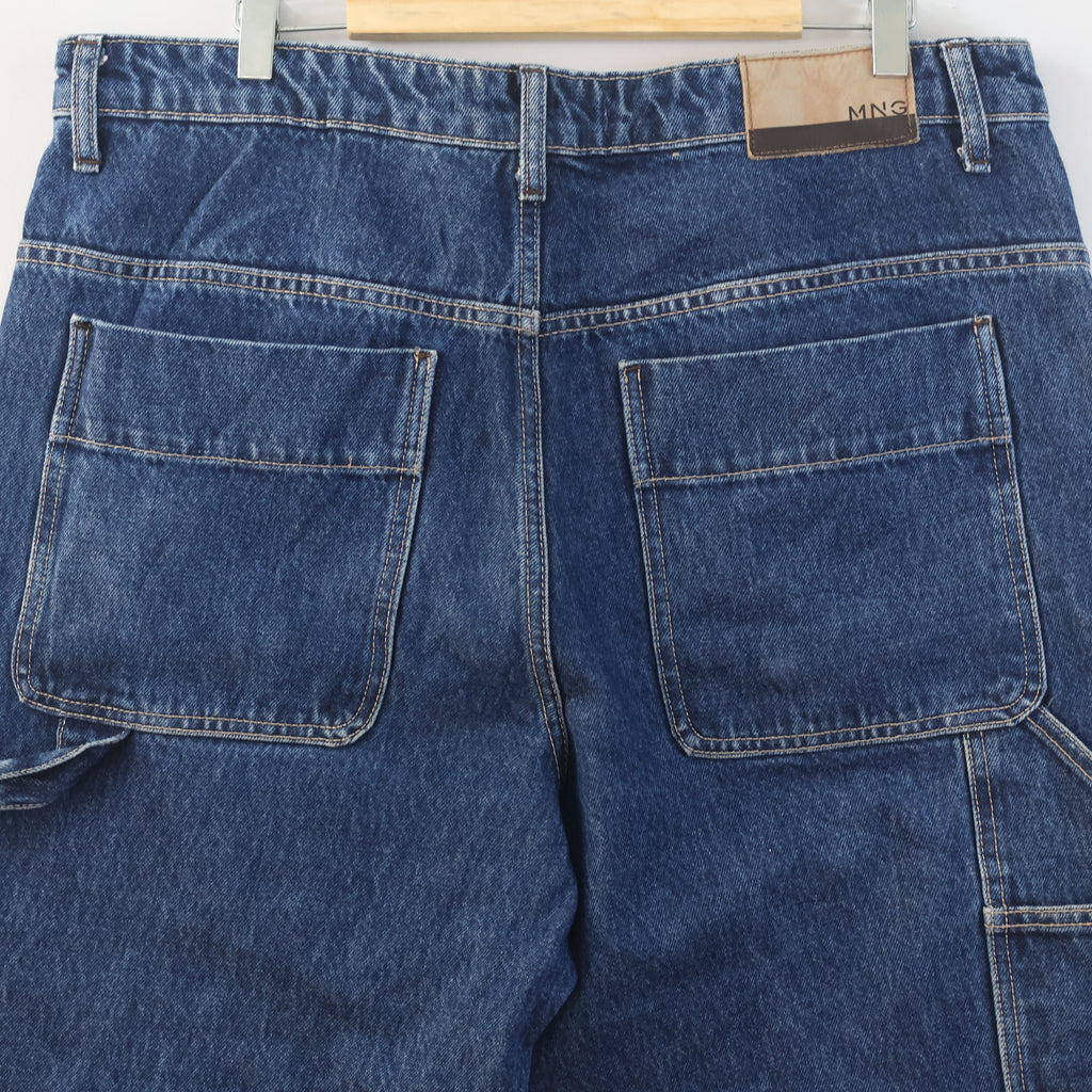 Thrifted Men's Mango Casual Dark Wash Denim Waist: 36/ J1096