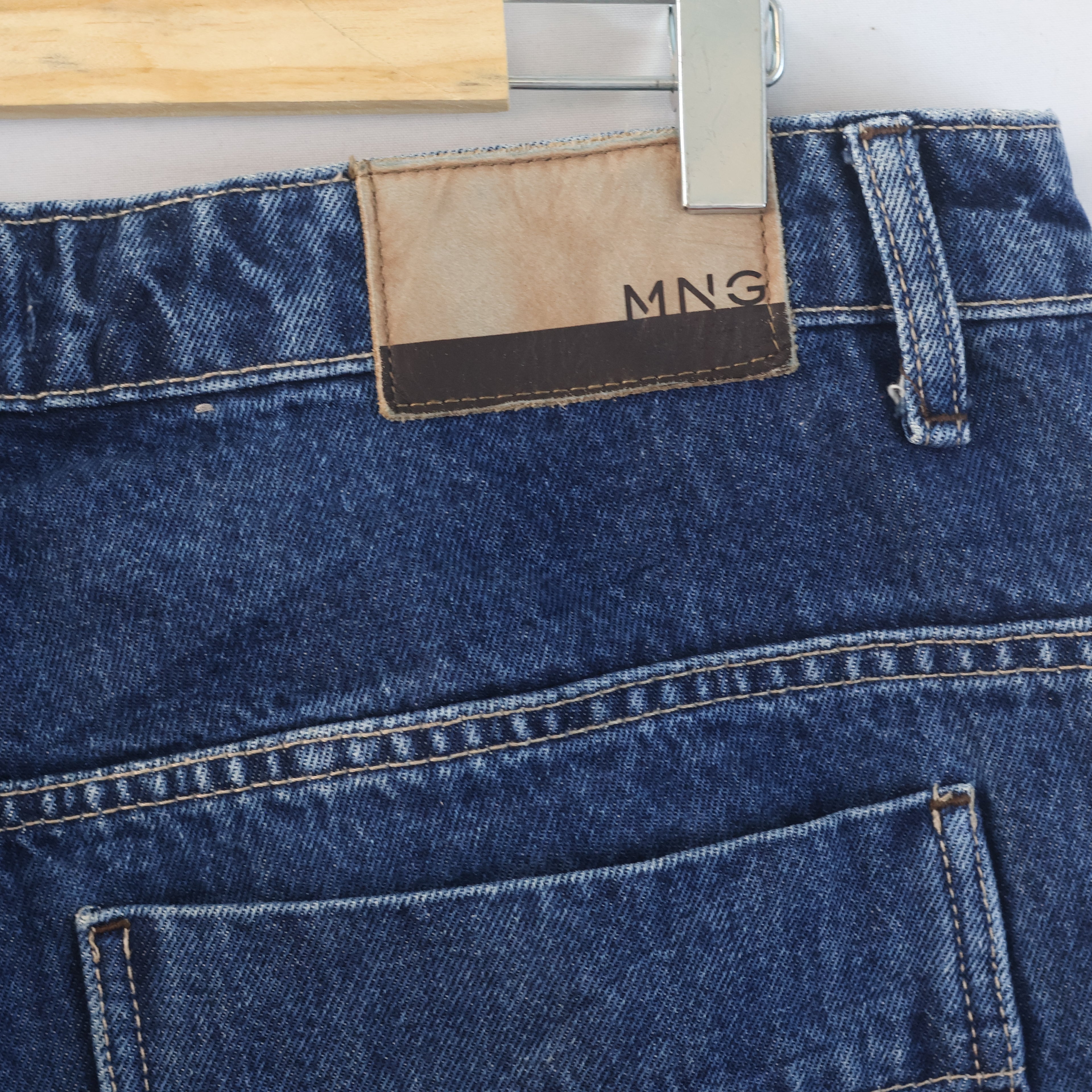 Thrifted Men's Mango Casual Dark Wash Denim Waist: 36/ J1096