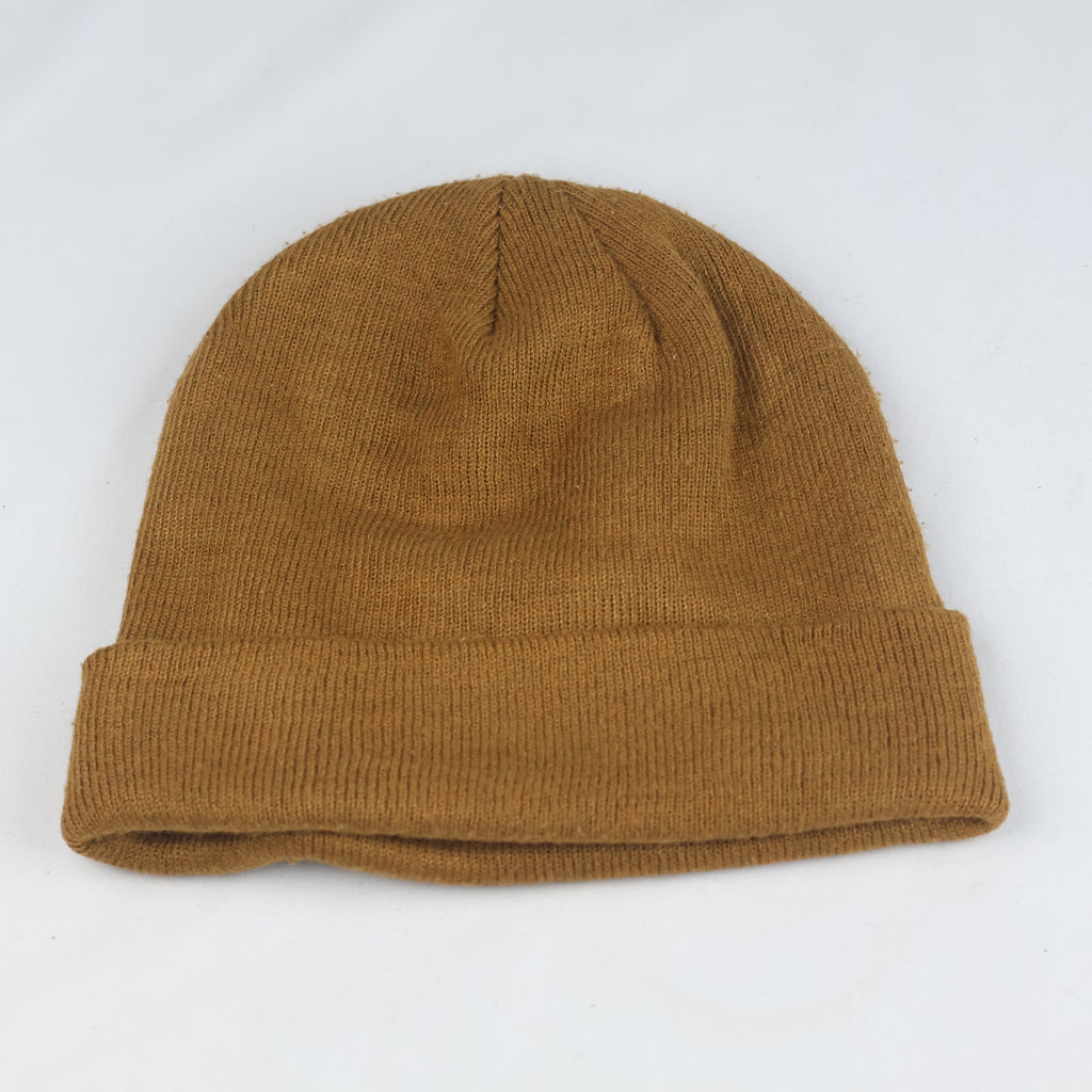 Thrifted  Jack & Jones Brown Acrylic Watch Beanie Hat (Adult)
