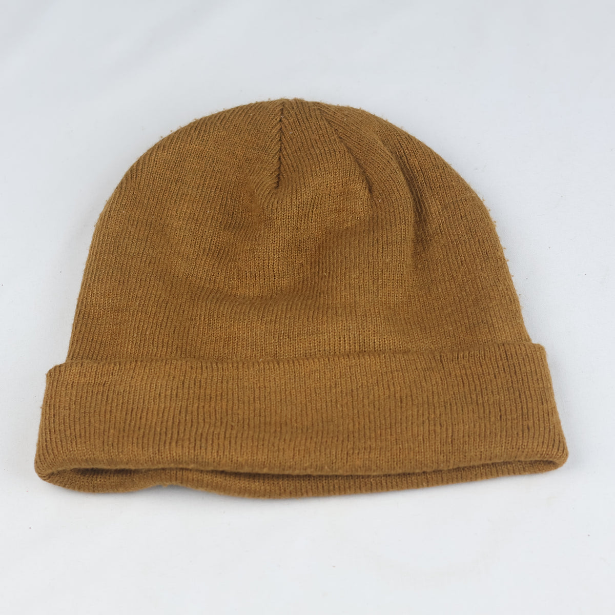 Thrifted  Jack & Jones Brown Acrylic Watch Beanie Hat (Adult)