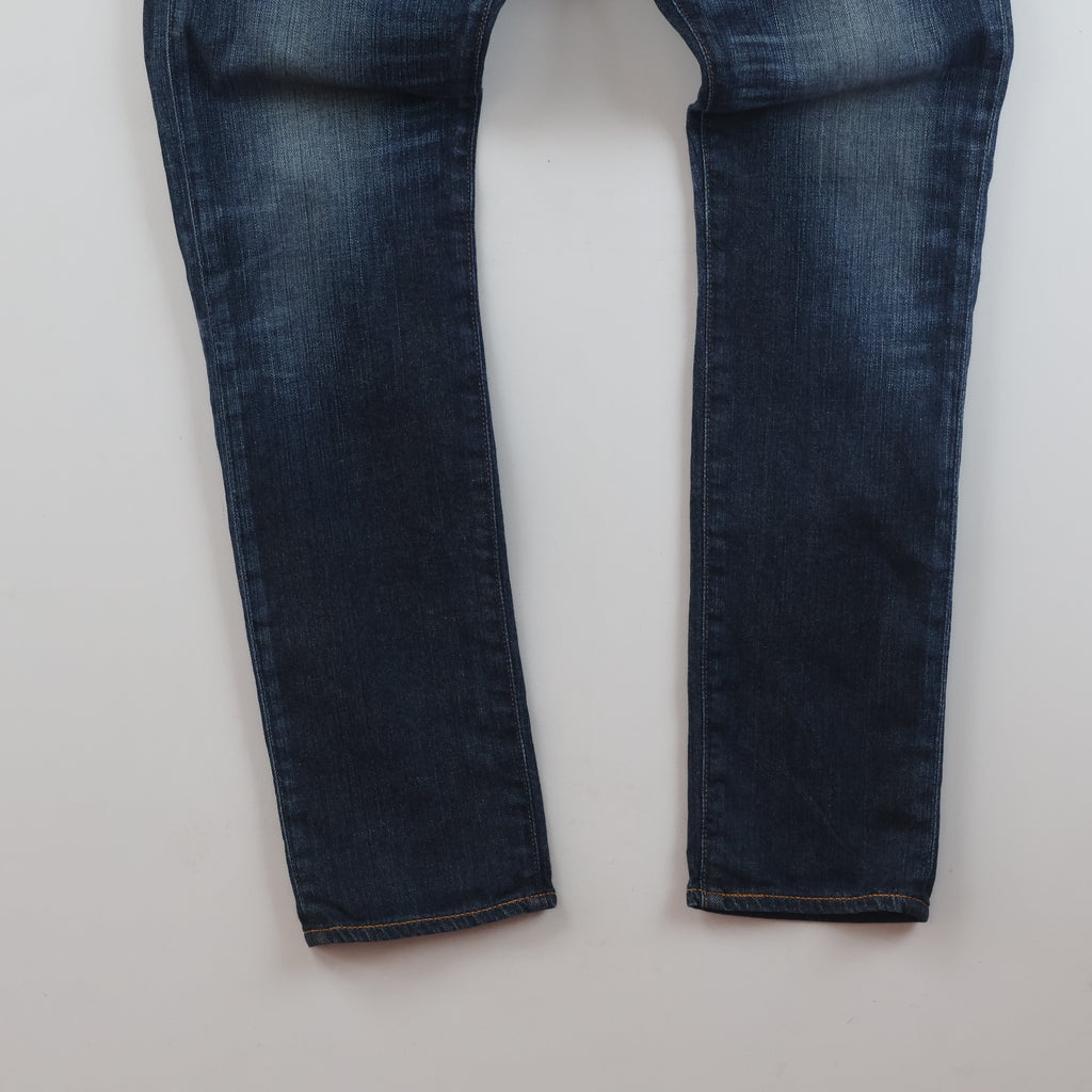 Thrifted Levi's 510 Dark Blue Skinny Denim Waist: 32/ J1097