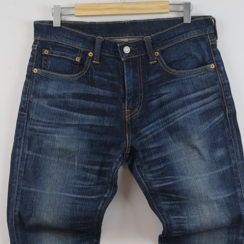 Thrifted Levi's 510 Dark Blue Skinny Denim Waist: 32/ J1097