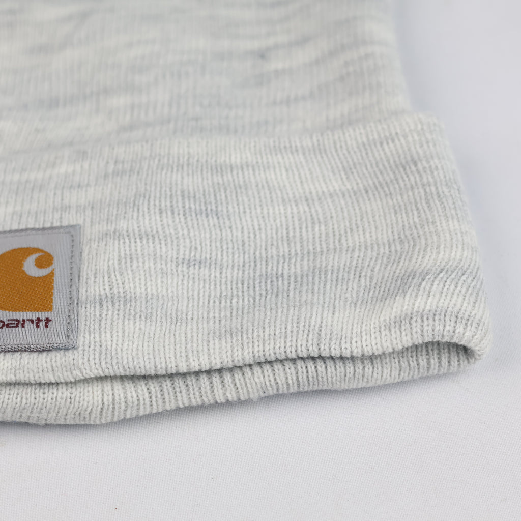 Thrifted Carhartt Knit Watch Hat Grey Heather Beanie (One Size Fits All)