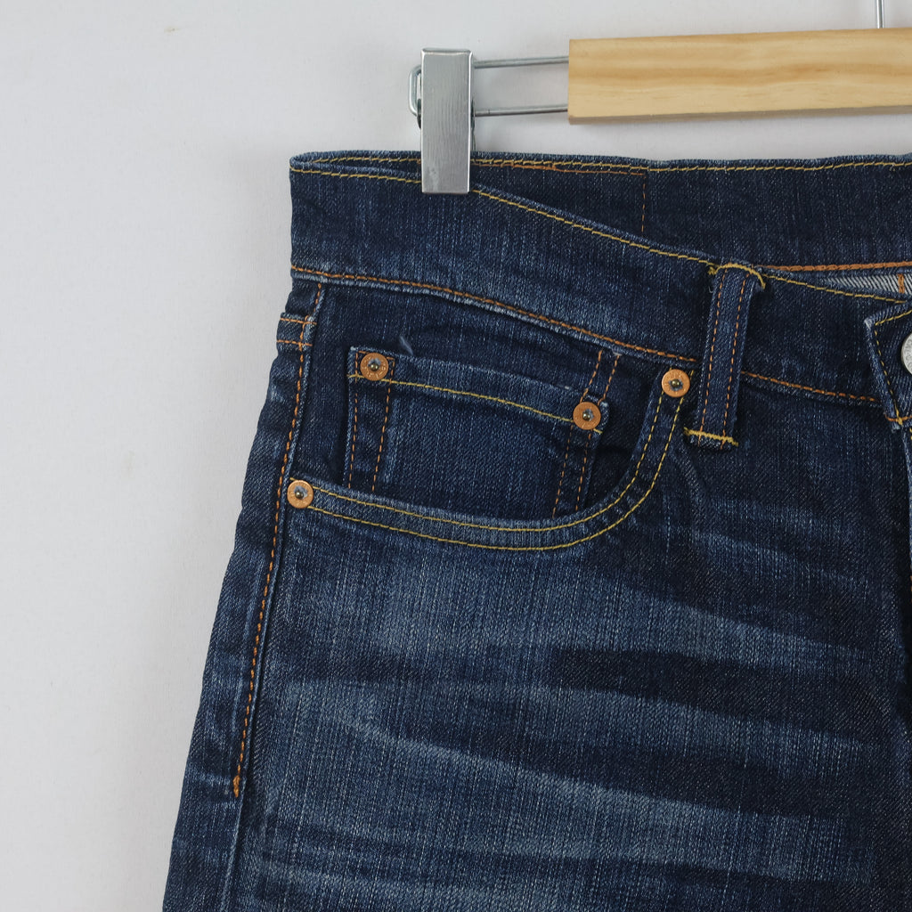 Thrifted Levi's 510 Dark Blue Skinny Denim Waist: 32/ J1097