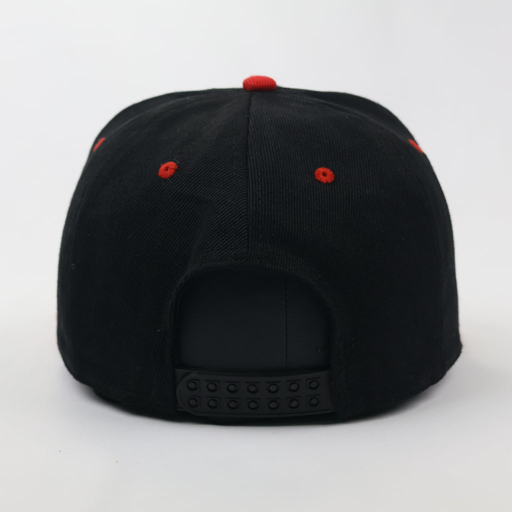 Vintage SpeedyRC Two-Tone Snapback - Red & Black Racing Cap