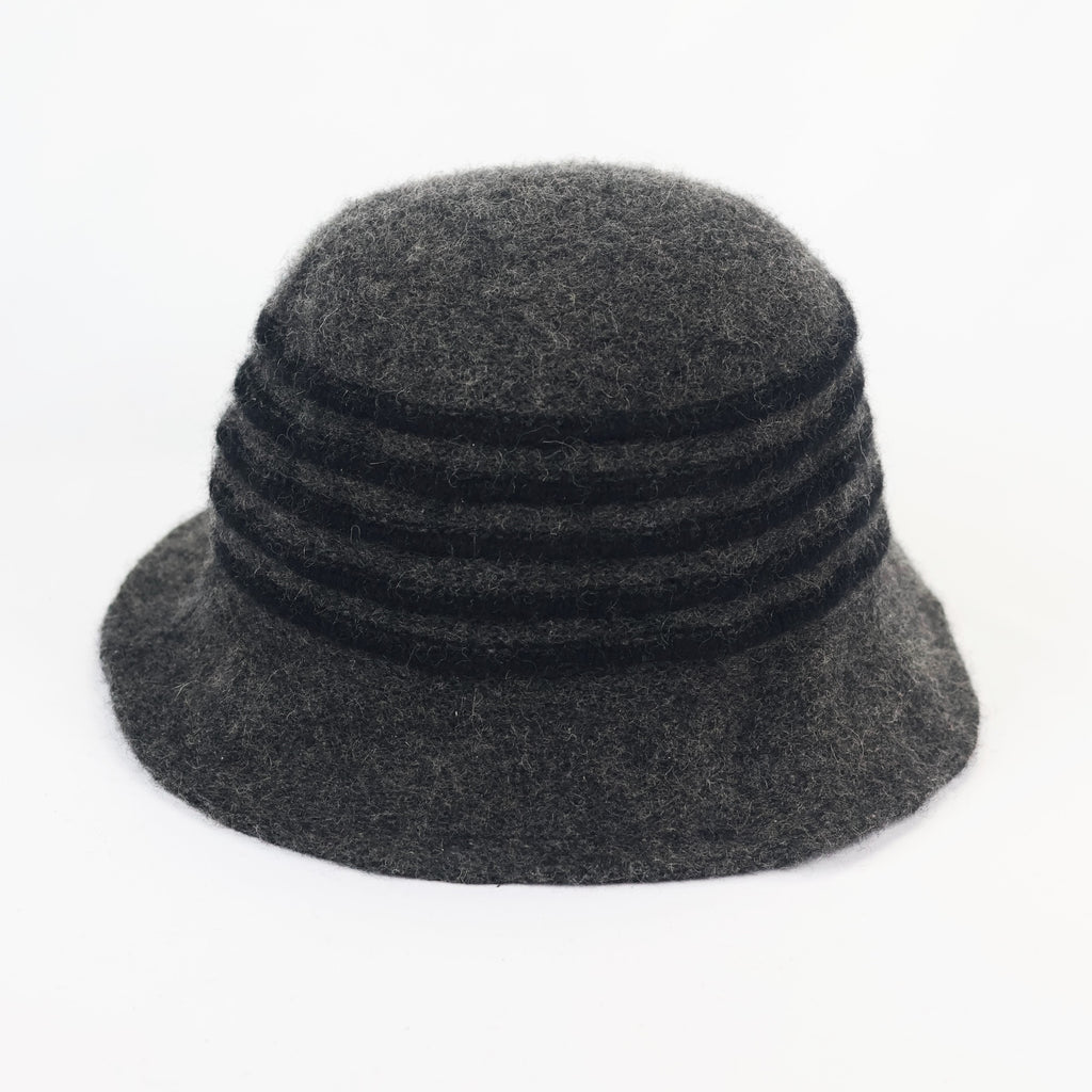 AGATHA Women’s Premium Brown Wool Winter Thrifted Hat - Warm Natural Knit Hat