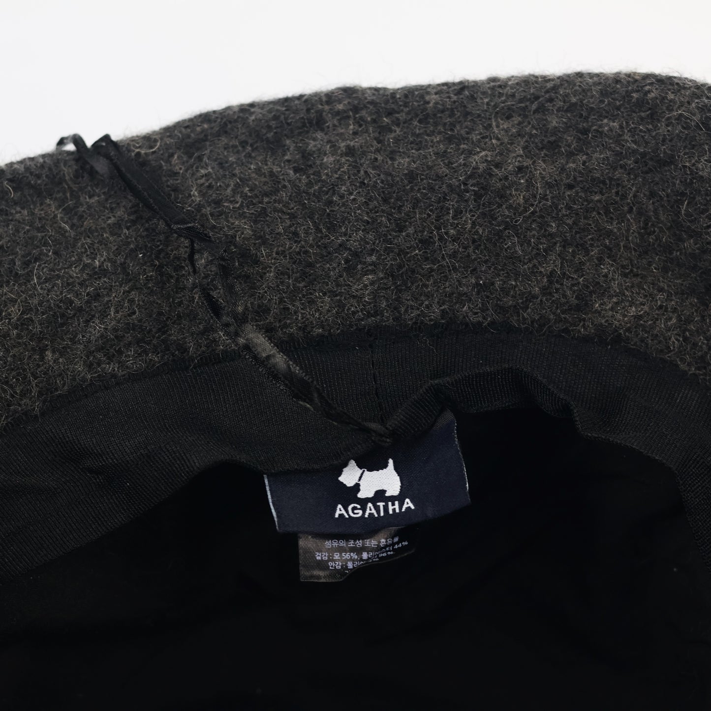 AGATHA Women’s Premium Brown Wool Winter Thrifted Hat - Warm Natural Knit Hat