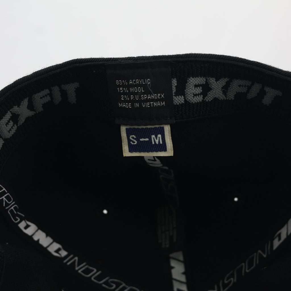 Retro ONE Industries Embroidered Moto Cap - Black & White S-M