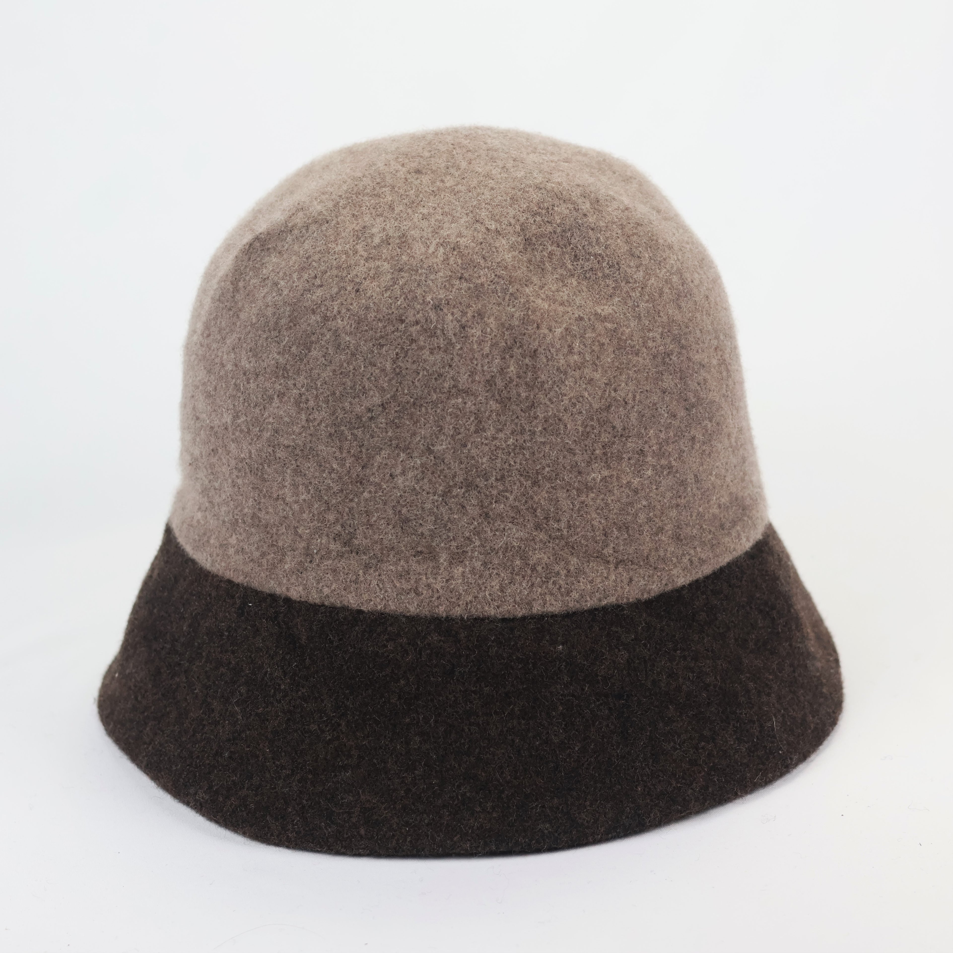 Women’s Premium Brown Wool Beanie - Warm Natural Knit Hat