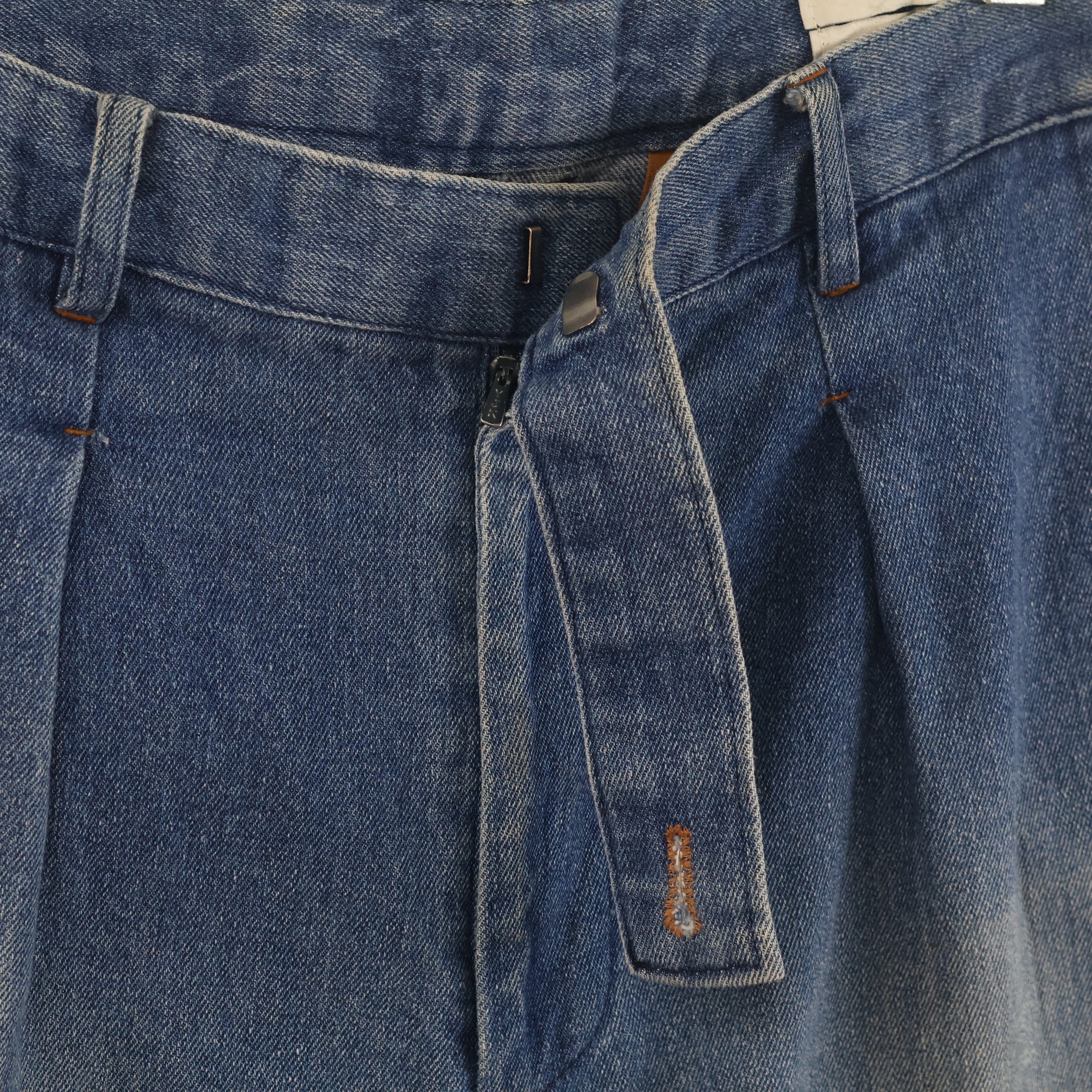 Thrifted Men's Baker Street 221 B Vintage Wash Denim Waist:34/ J1099