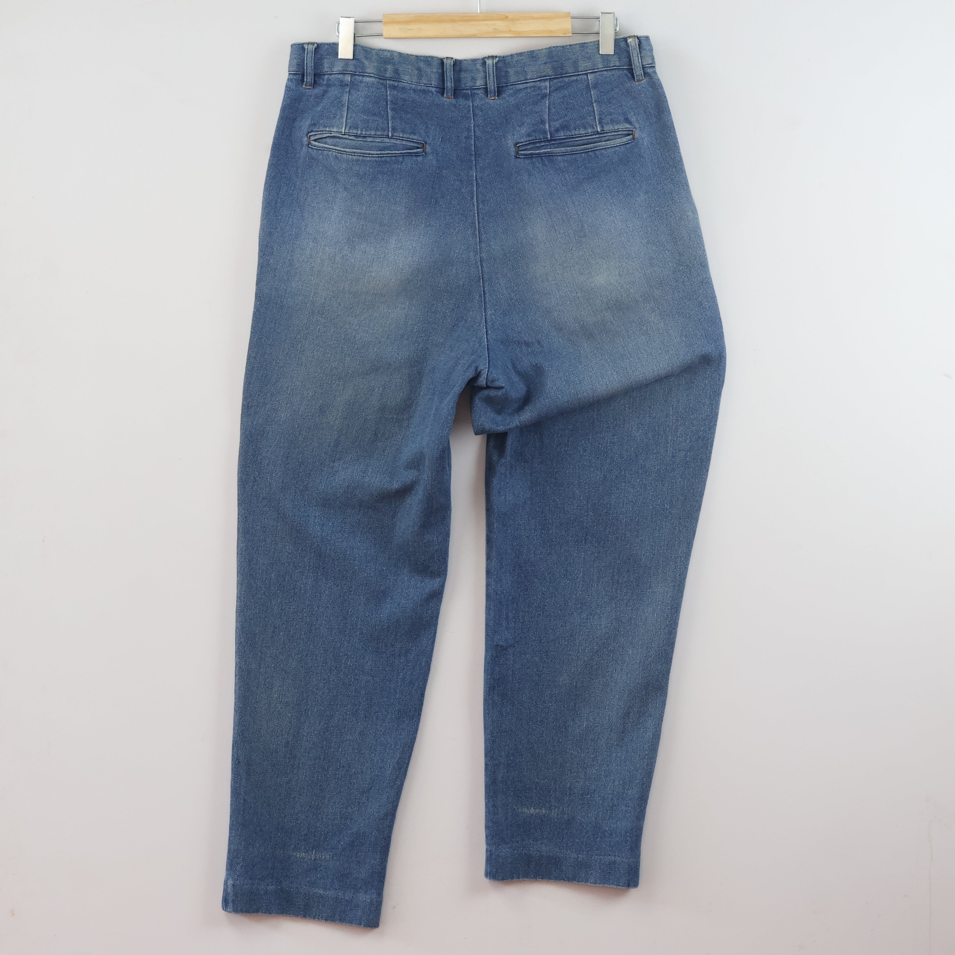 Thrifted Men's Baker Street 221 B Vintage Wash Denim Waist:34/ J1099