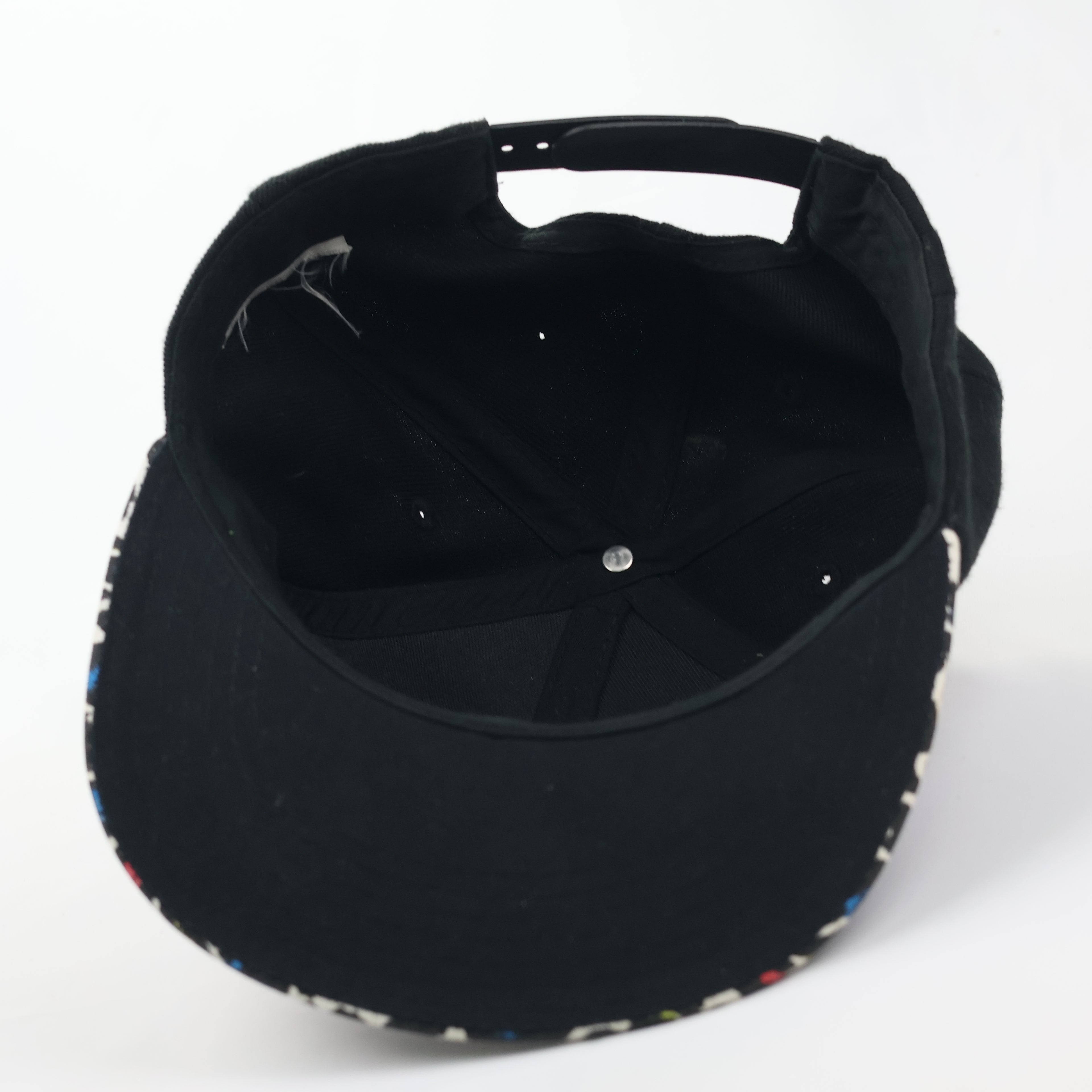 Retro Streetwear Blah Blah Blah Cap - Multicolor Leopard Flat Brim