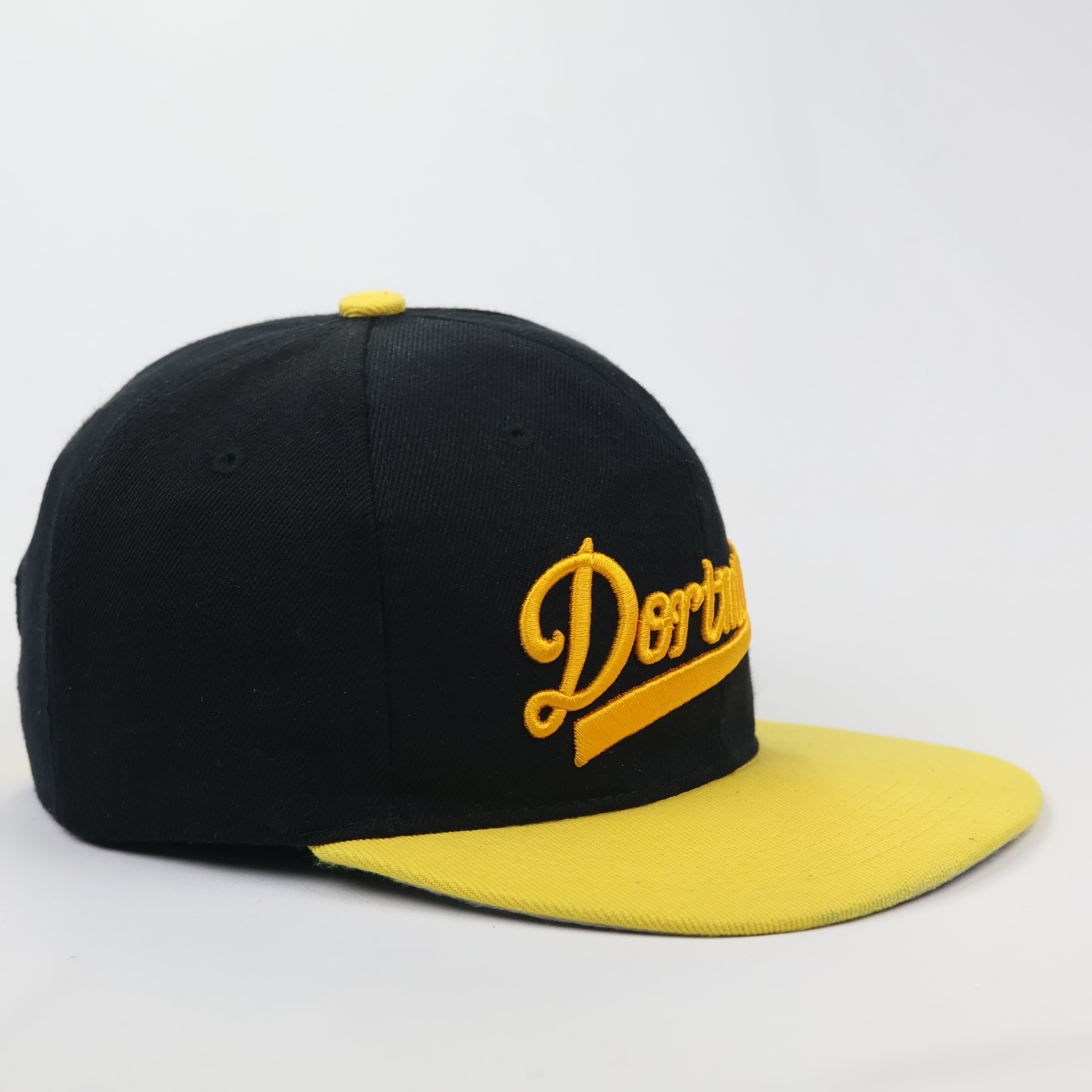 Thrifted Dortmund Script Embroidered Hat - Two-Tone Snapback Cap