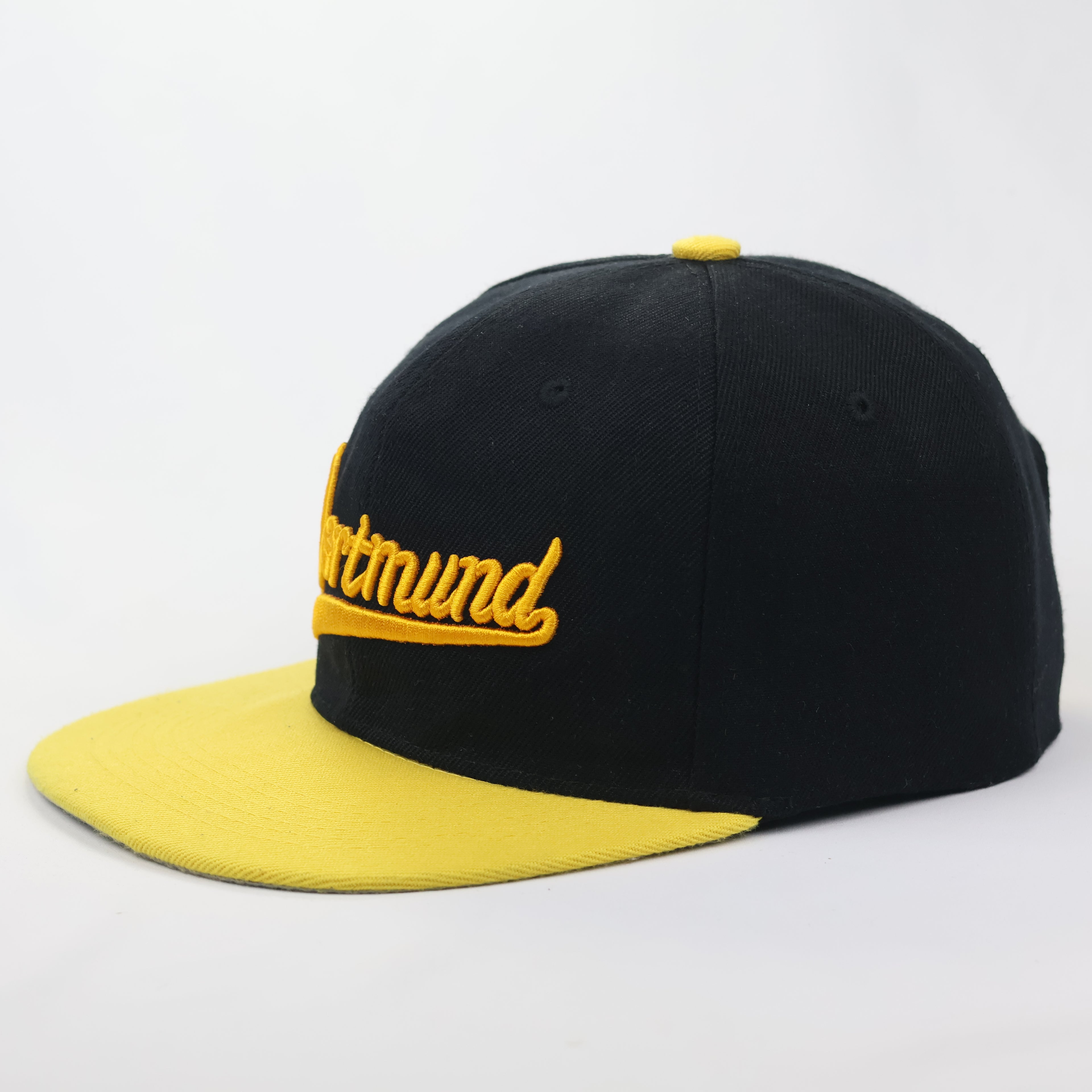 Thrifted Dortmund Script Embroidered Hat - Two-Tone Snapback Cap