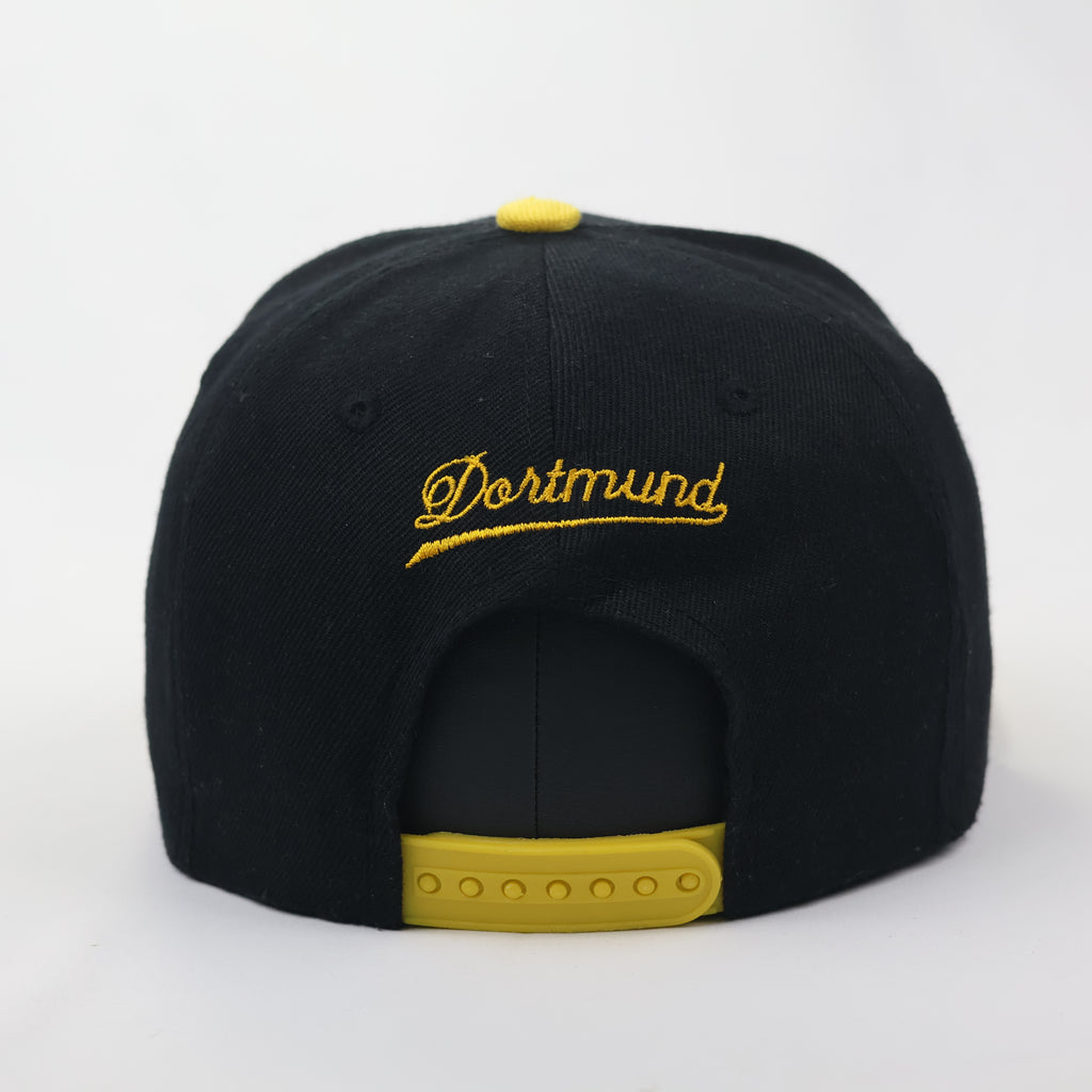 Thrifted Dortmund Script Embroidered Hat - Two-Tone Snapback Cap