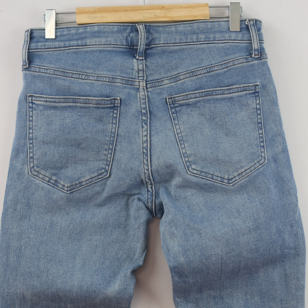 Thrifted Uniqlo Jeans Light Wash Distressed Denim Waist: 30 inches/ J1100