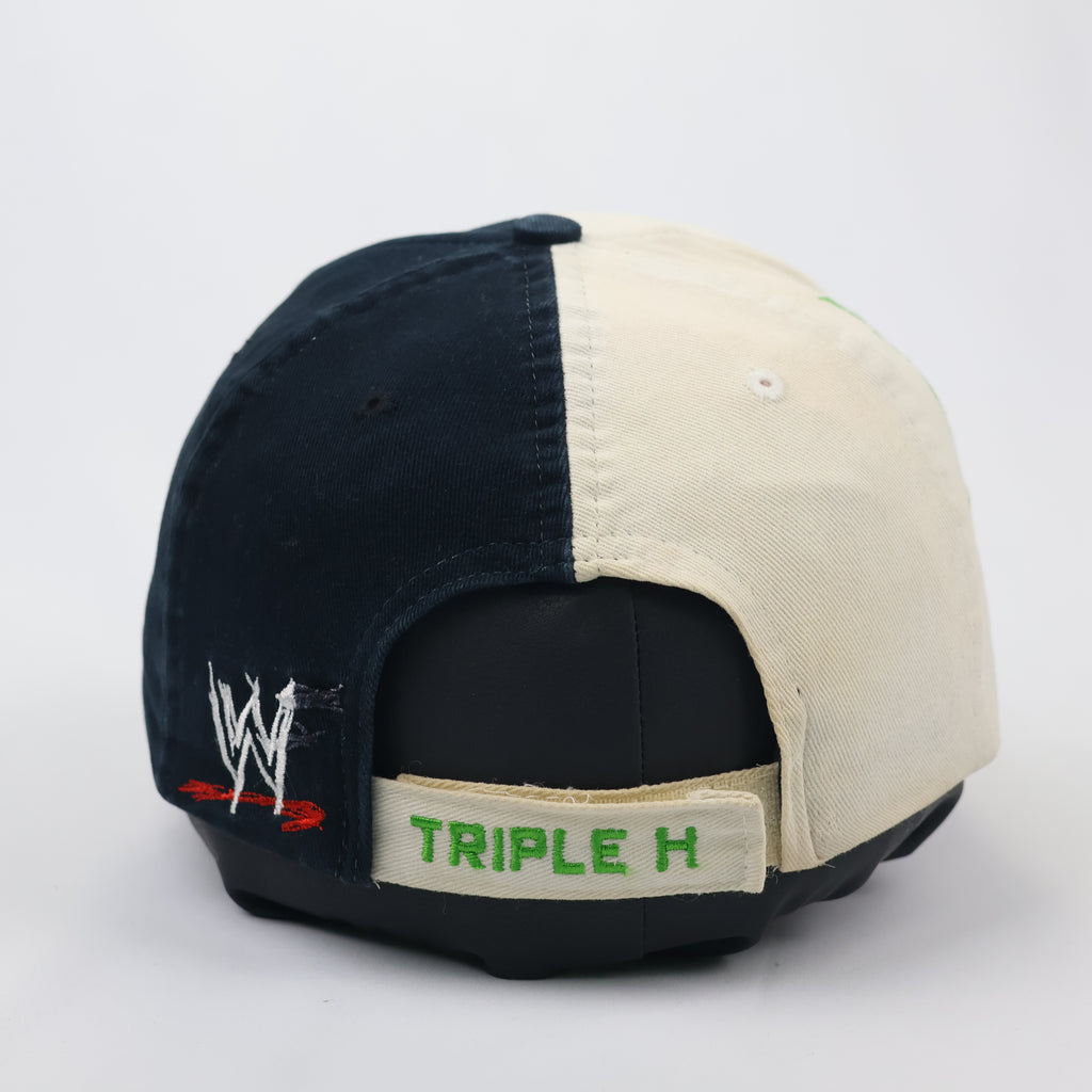 Rare Retro Triple H WWF World Wrestling Federation Cap - Navy & Cream