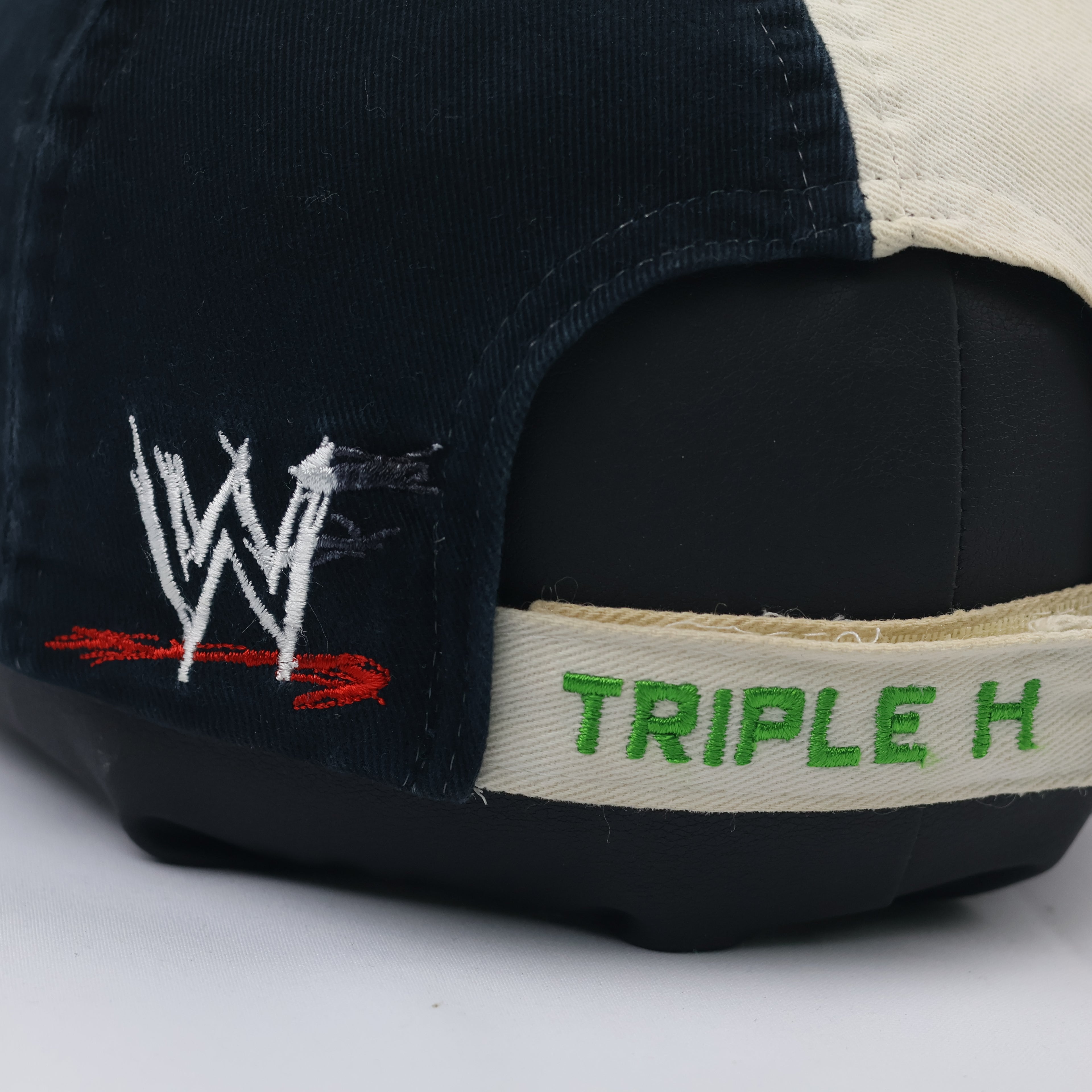 Rare Retro Triple H WWF World Wrestling Federation Cap - Navy & Cream