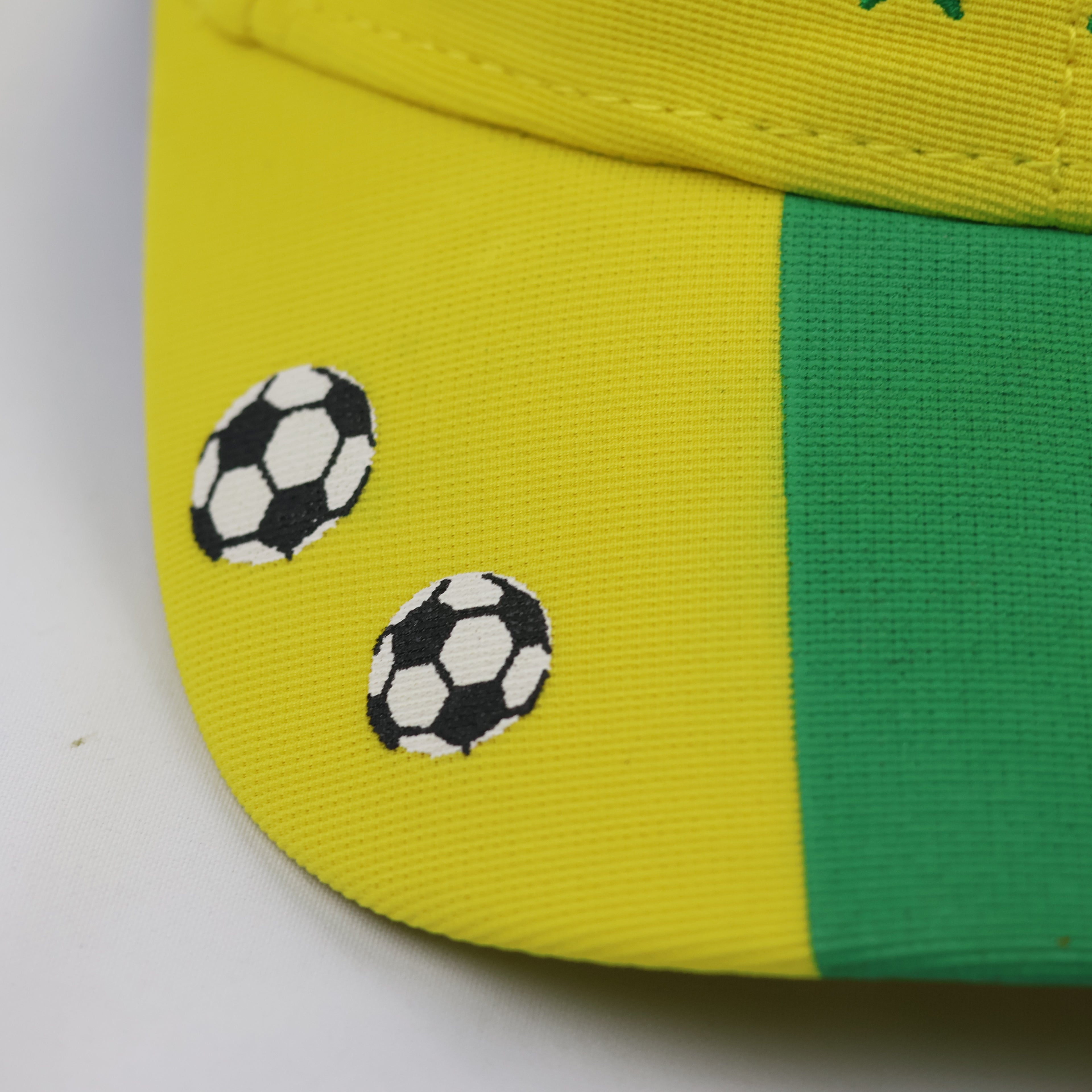 Vintage Brasil National Team Soccer Graphic Cap - Yellow/Green