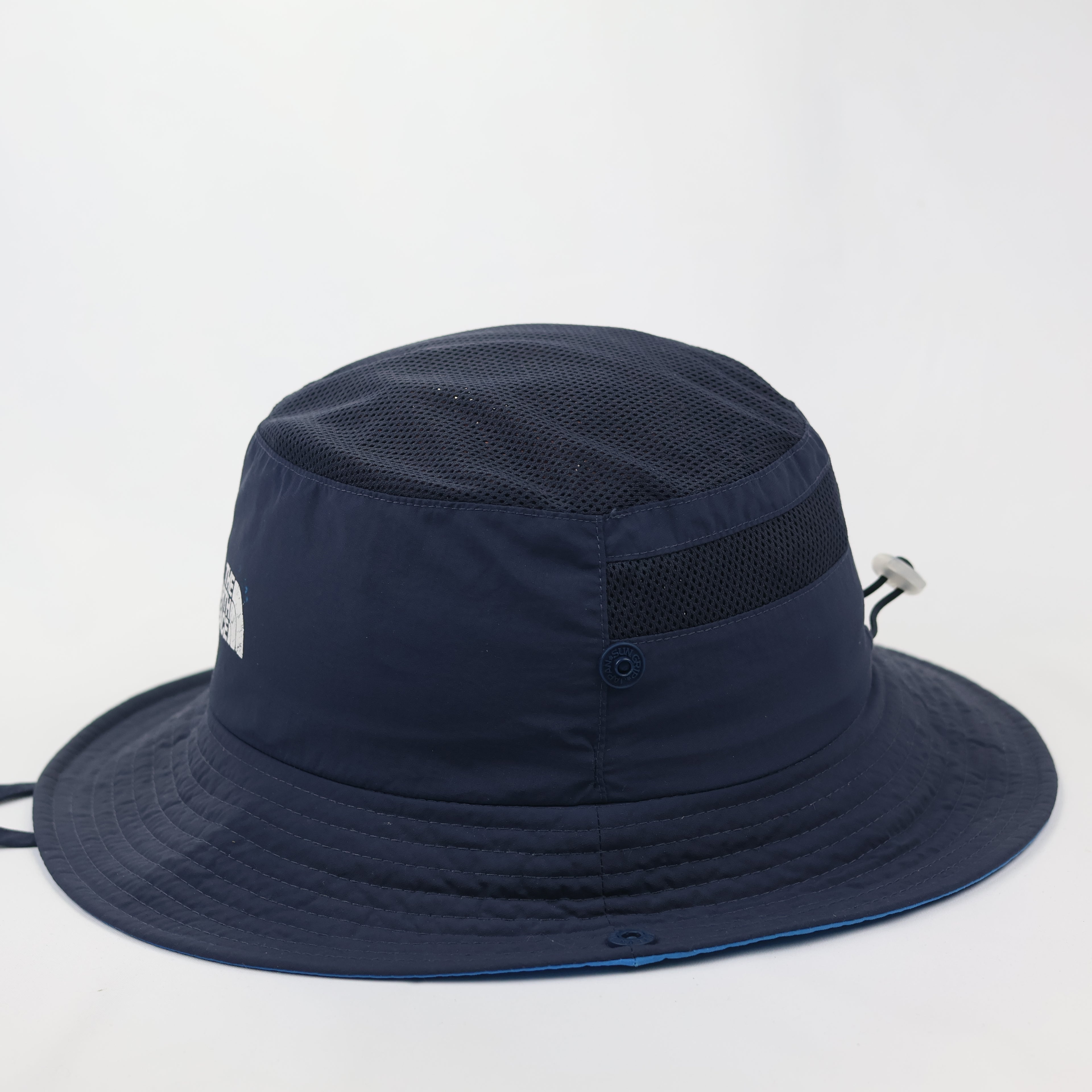 TNF Technical Navy Bucket Thrifted Hat - Breathable Mesh Crown Hiking Cap