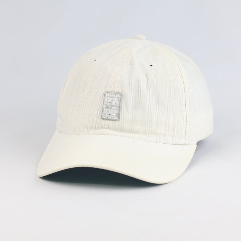 Thrifted Vintage Nike Court Off-White Tennis Strapback Cap (Size 57–59 cm) |11016