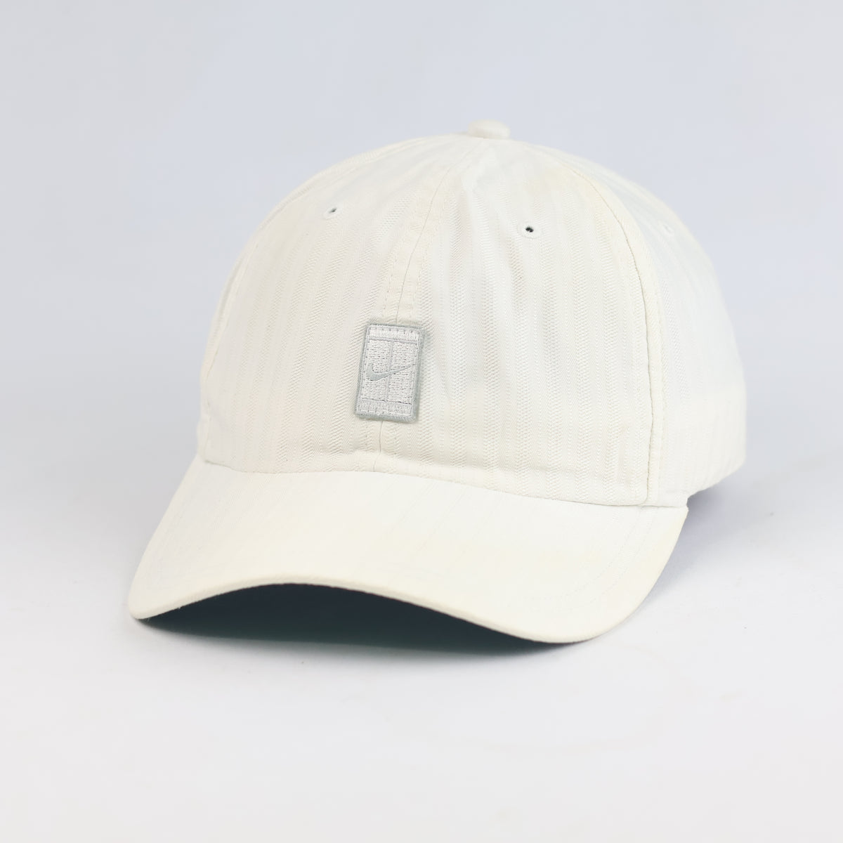 Thrifted Vintage Nike Court Off-White Tennis Strapback Cap (Size 57–59 cm) |11016