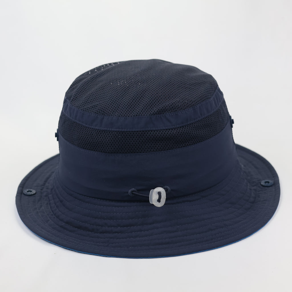 TNF Technical Navy Bucket Thrifted Hat - Breathable Mesh Crown Hiking Cap
