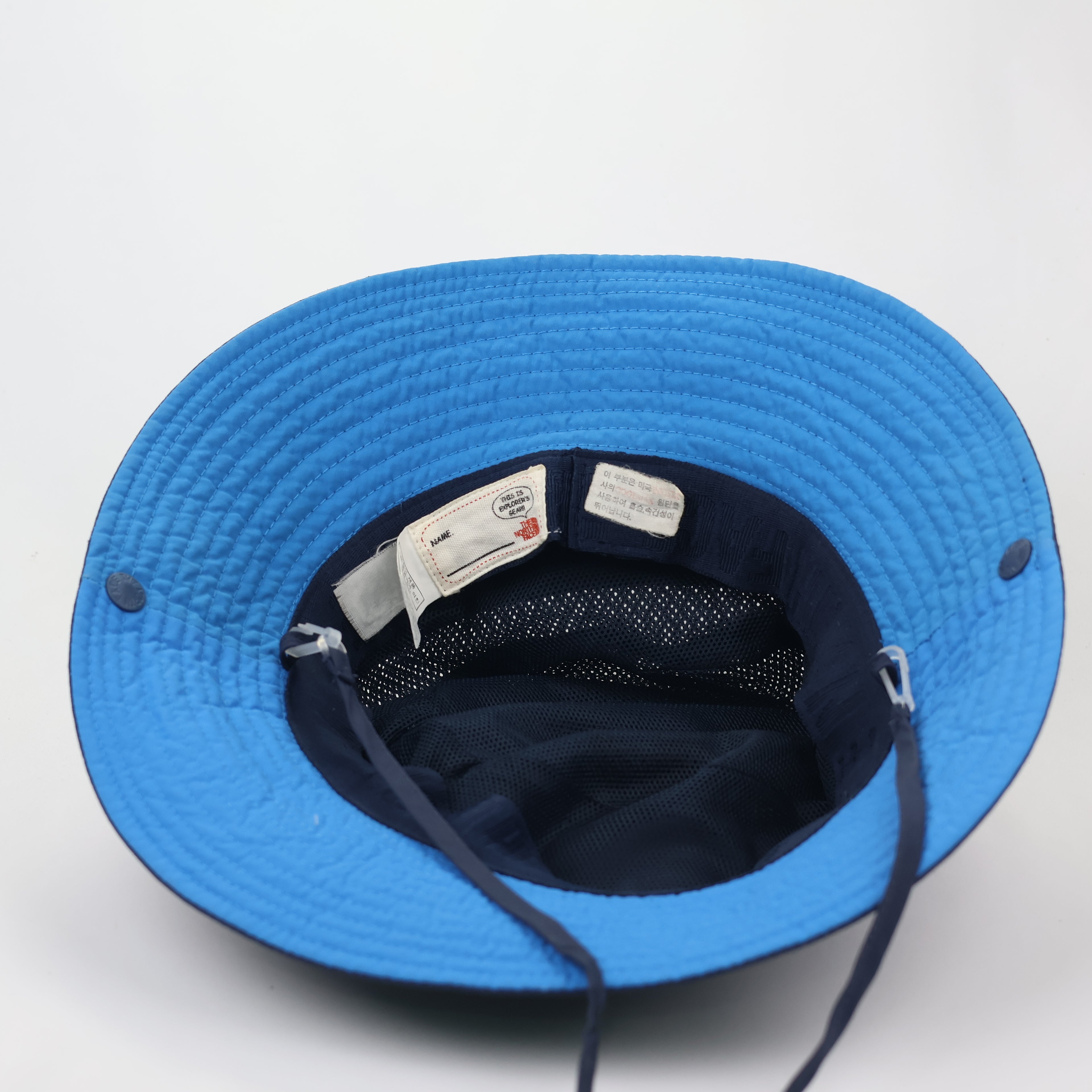 TNF Technical Navy Bucket Thrifted Hat - Breathable Mesh Crown Hiking Cap
