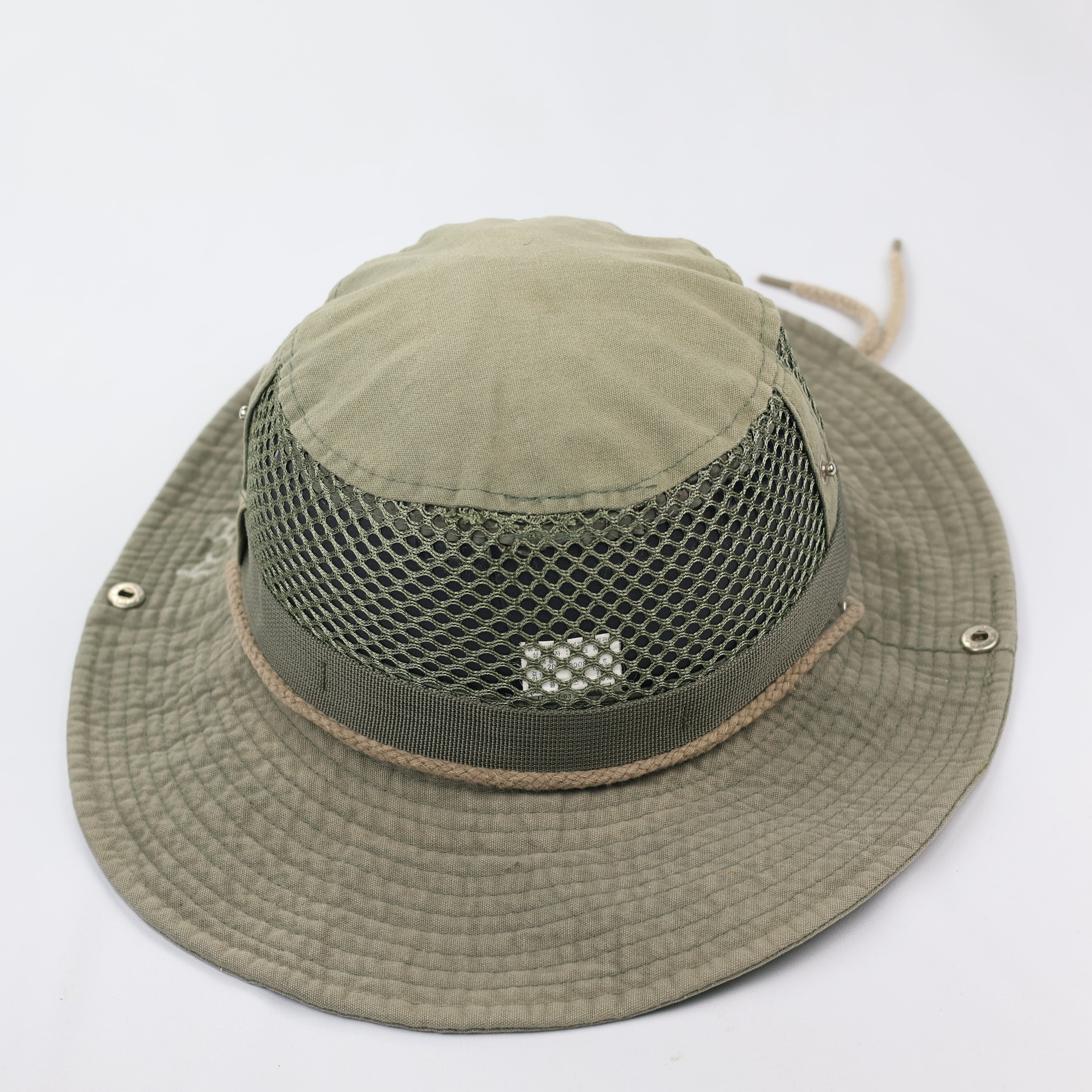 Nostalgia Sport Outdoor Life Safari Thrifted Hat - Olive Drab Fisherman Cap