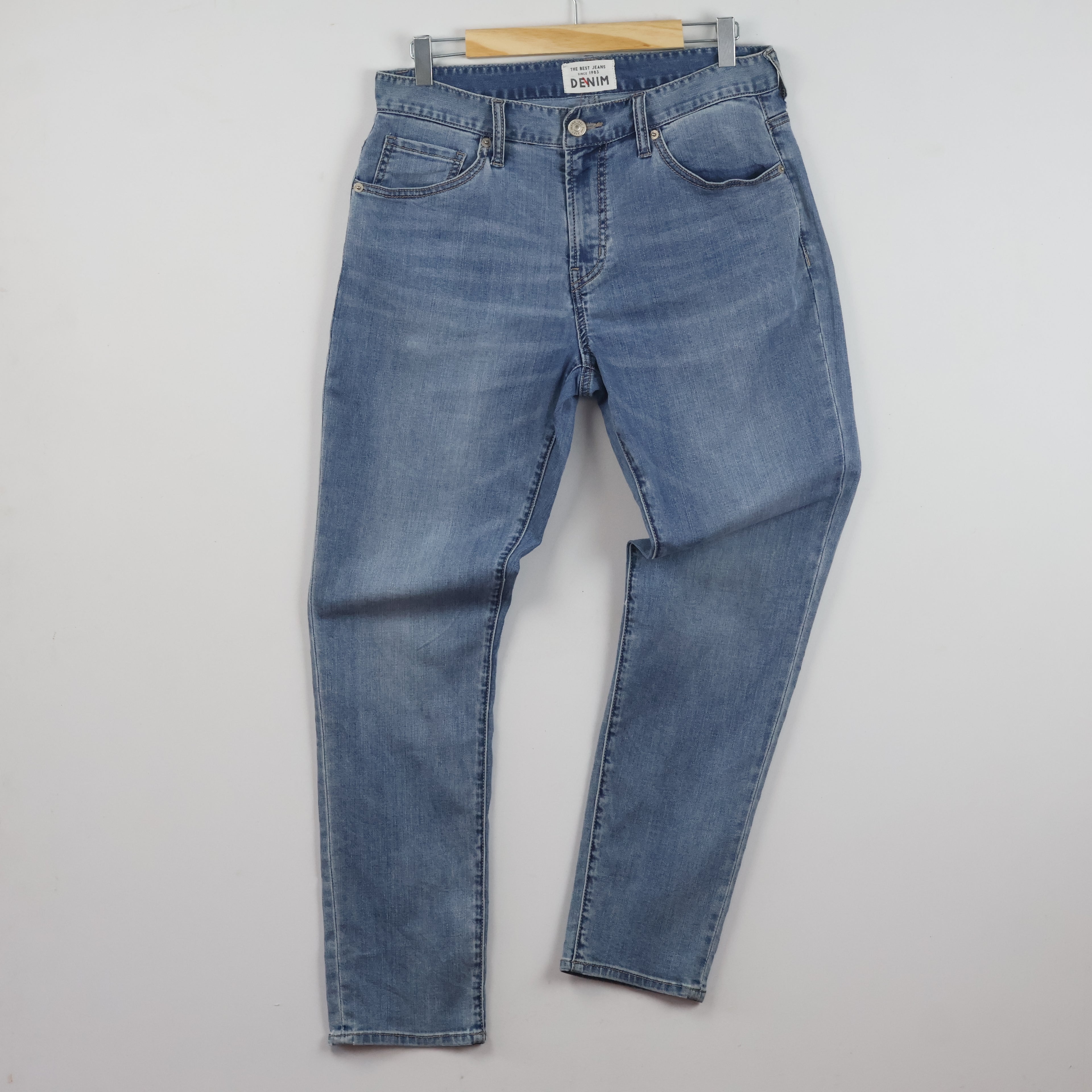 Denim The Best Jeans Since 1983 Light Blue Straight Denim Waist: 32/ J1102