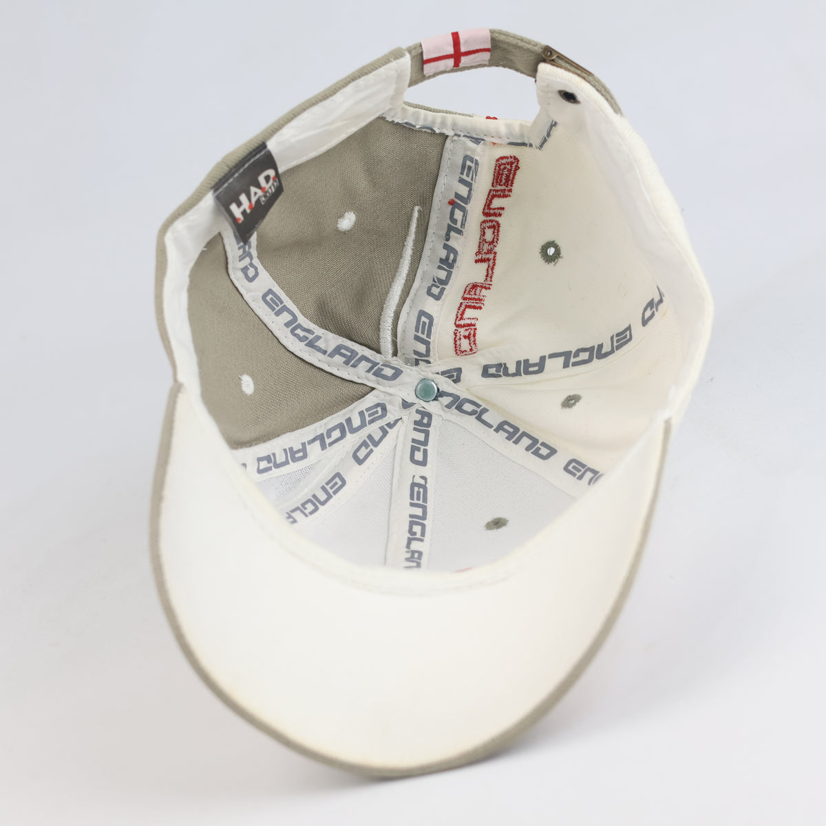 Thrifted HAD Cap England Embroidered Two-Tone Strapback Hat (Size 57–59 cm) | 11017