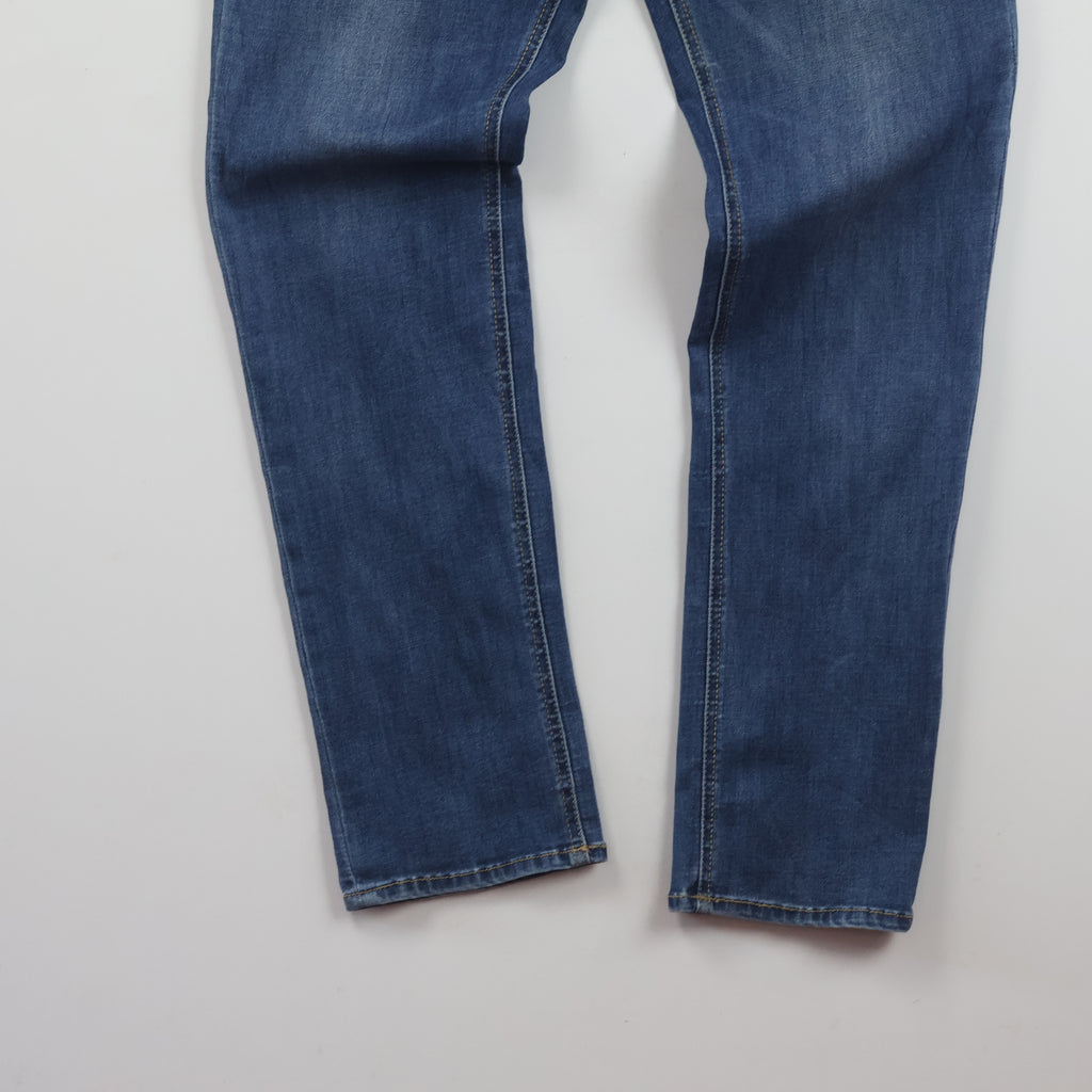 Thrifted NIX Est1994 Blue Denim Straight Jeans Waist:31-33/ J1103