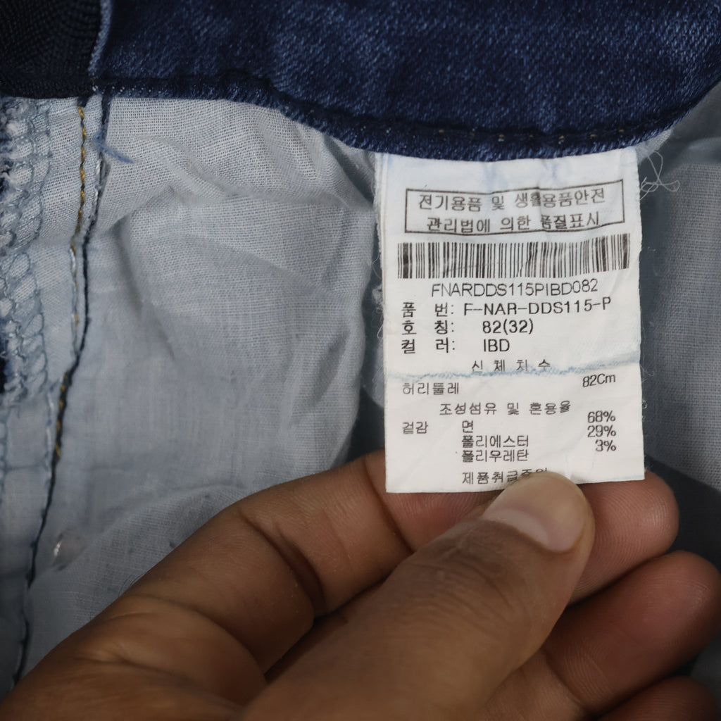 Thrifted NIX Est1994 Blue Denim Straight Jeans Waist:31-33/ J1103