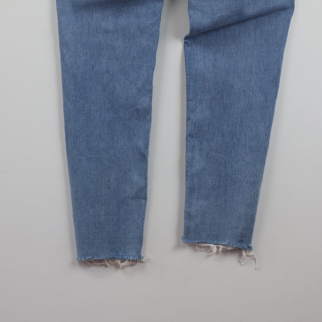 Upset Jeans 100% Cotton Raw Hem Light Blue Jeans Waist:32/ J1104