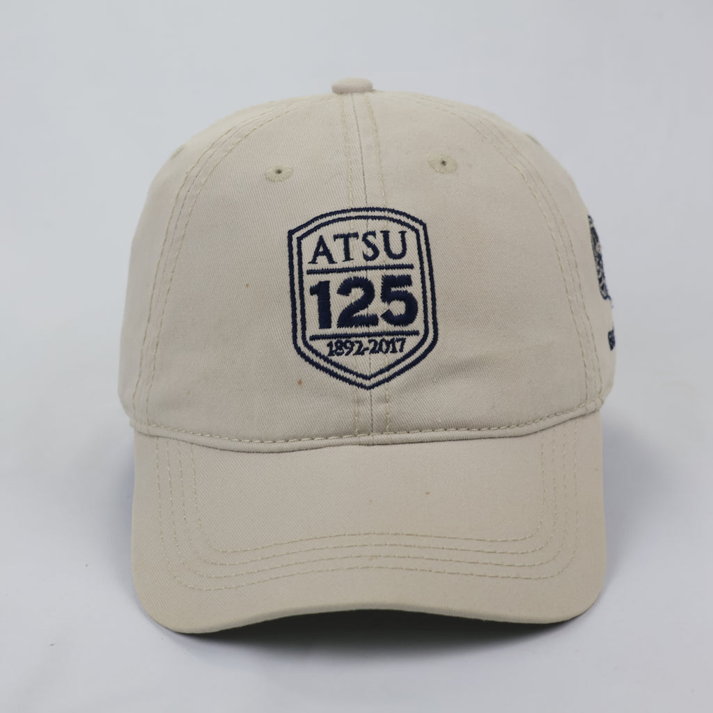 Vintage ATSU Bucky the Ram Embroidered Khaki Baseball Thrifted Cap