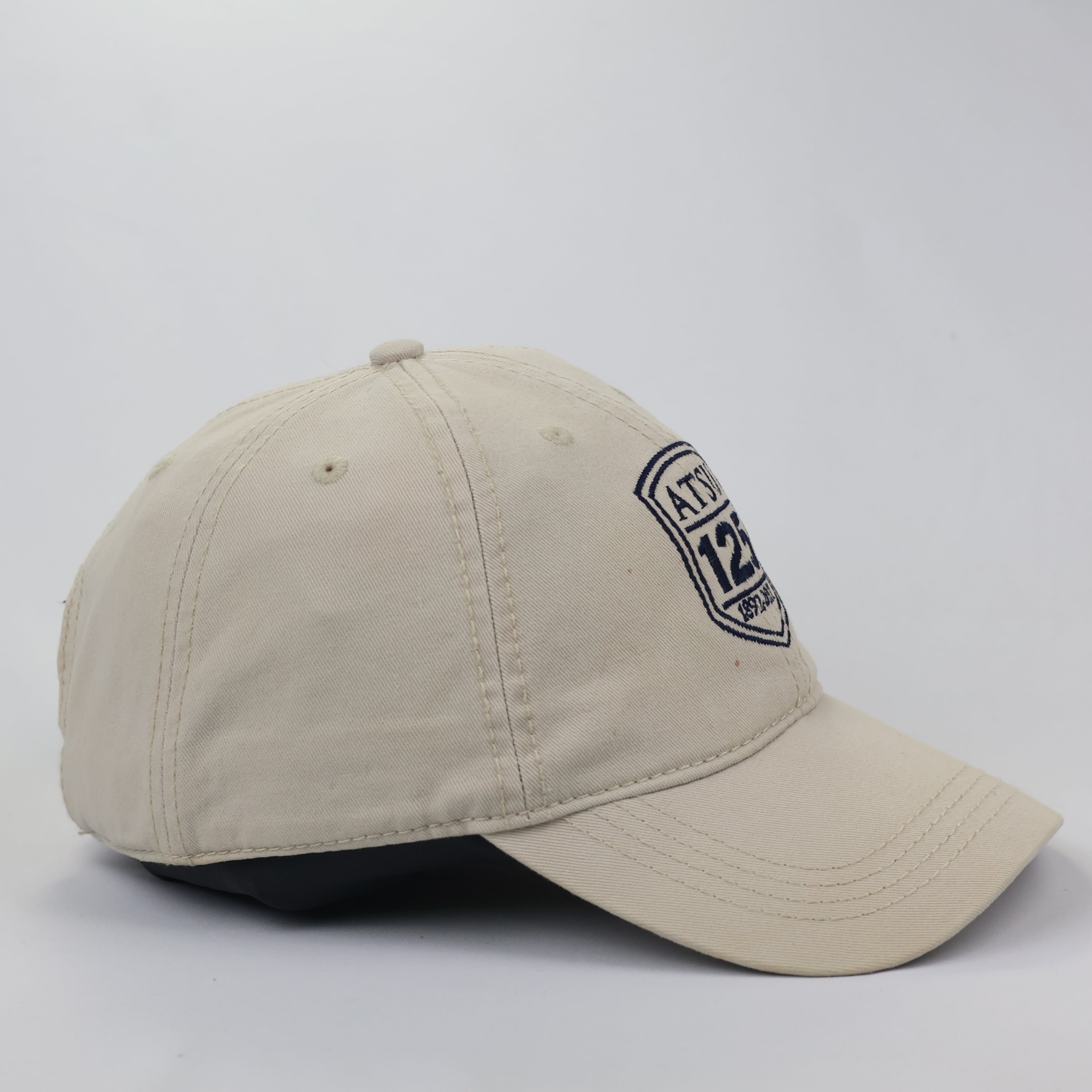 Vintage ATSU Bucky the Ram Embroidered Khaki Baseball Thrifted Cap
