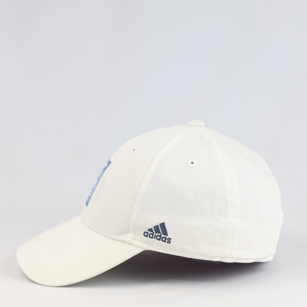 Thrifted Adidas Hoops Off-White Adjustable Baseball Cap (Size 57–58 cm) | 11019