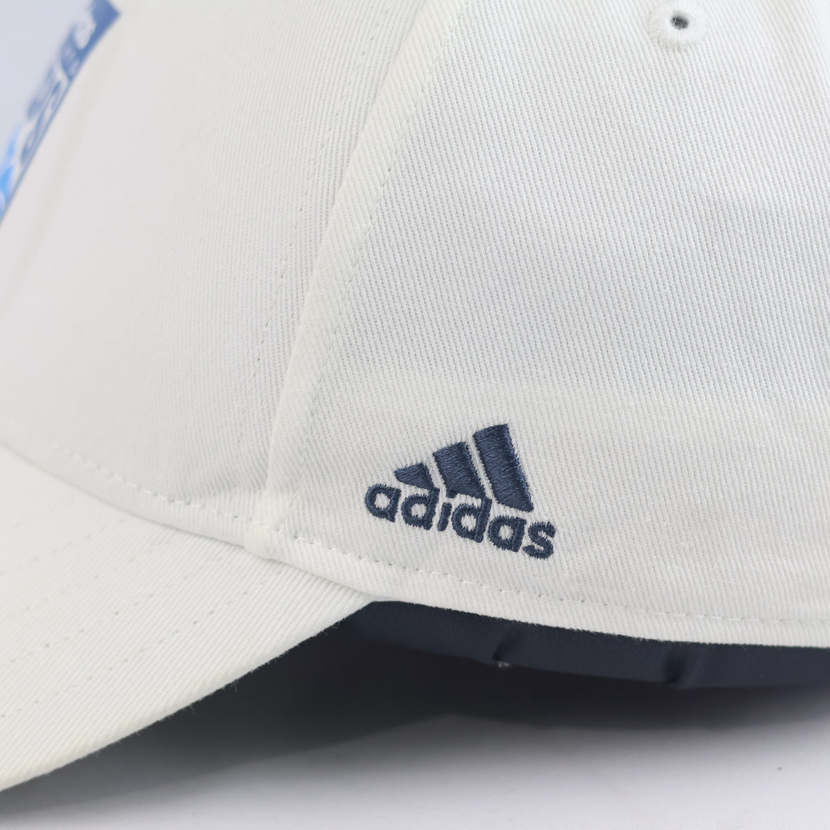Thrifted Adidas Hoops Off-White Adjustable Baseball Cap (Size 57–58 cm) | 11019