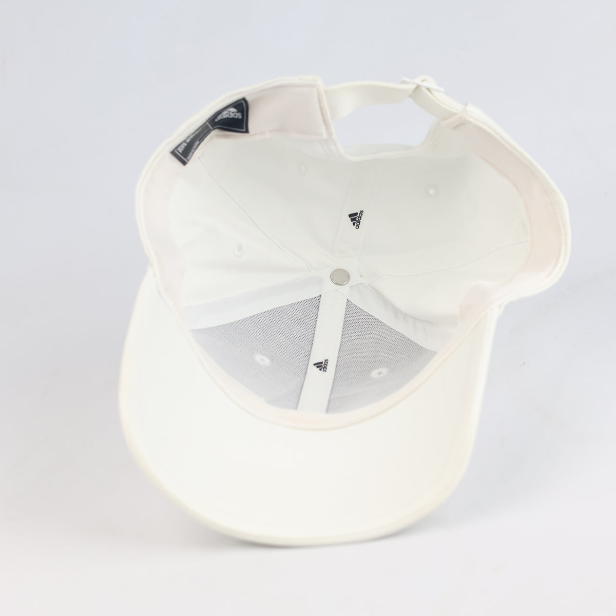 Thrifted Adidas Hoops Off-White Adjustable Baseball Cap (Size 57–58 cm) | 11019