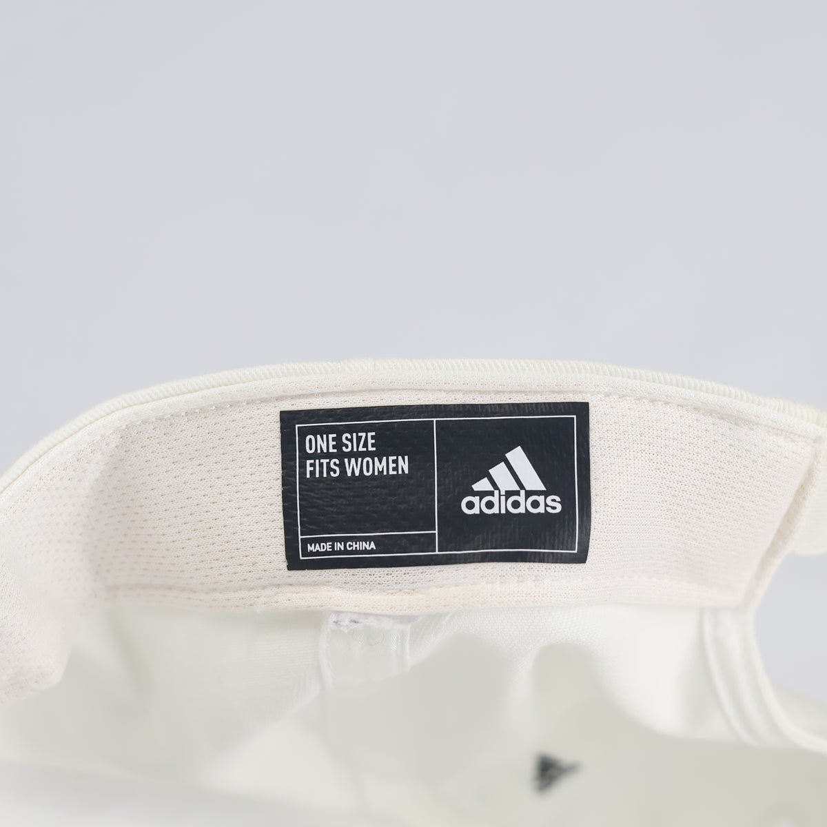 Thrifted Adidas Hoops Off-White Adjustable Baseball Cap (Size 57–58 cm) | 11019