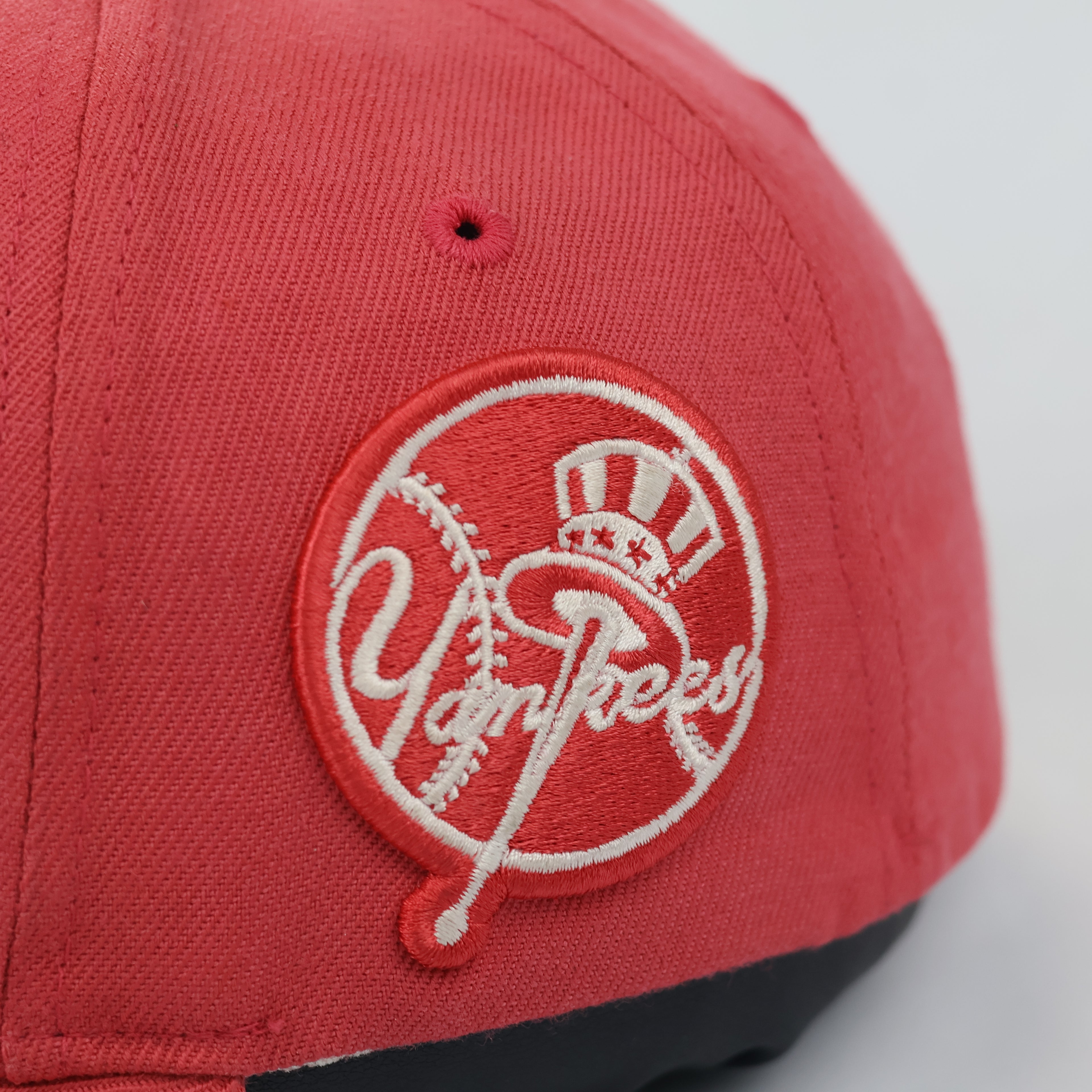 MLB Genuine Merchandise NY Yankees Thrifted  Hat - Red with Under-Brim Embroidery