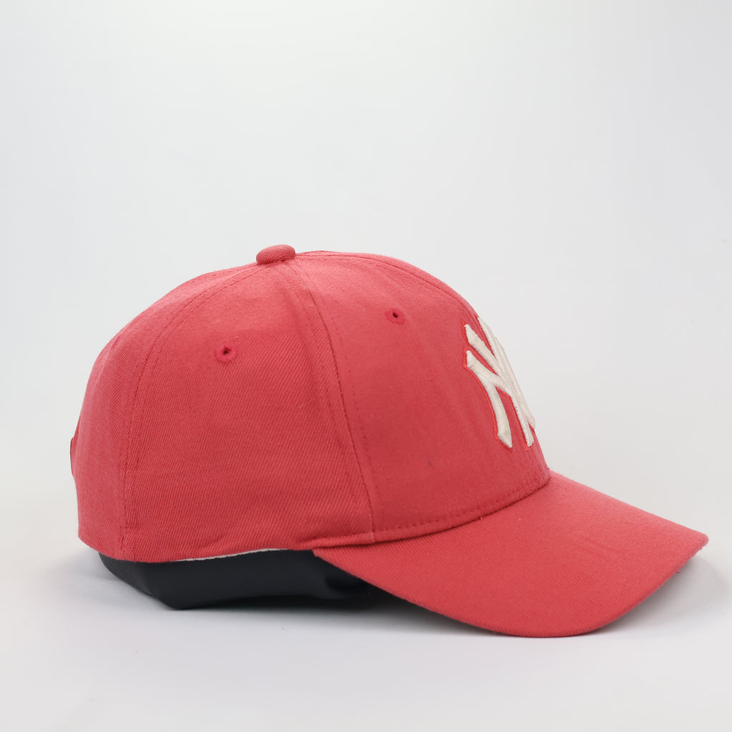 MLB Genuine Merchandise NY Yankees Thrifted  Hat - Red with Under-Brim Embroidery