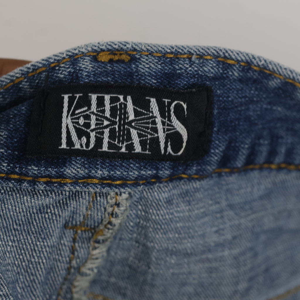 KJ Jeans 98% Cotton Raw Hem Blue Denim Pants Waist:30/ J1106